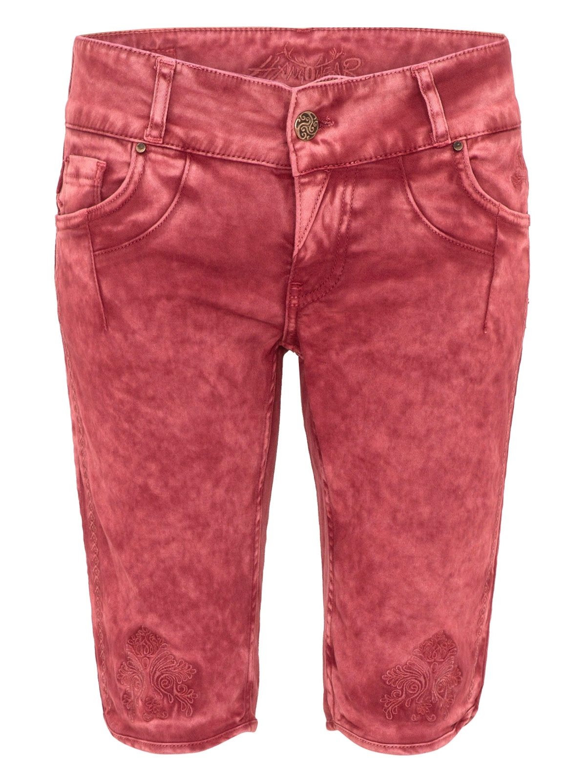 Hangowear Trachtenjeans Trachtenjeans Damen - HENDRINA BERMUDA - hellgrau, günstig online kaufen