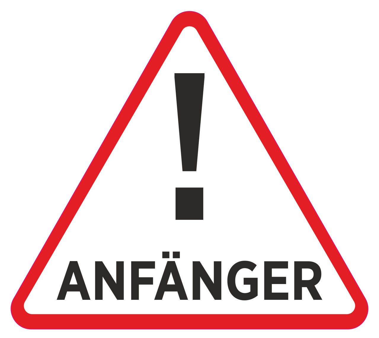 Aufkleber Hermann Schütz Aufkleber Anfänger dreieckig