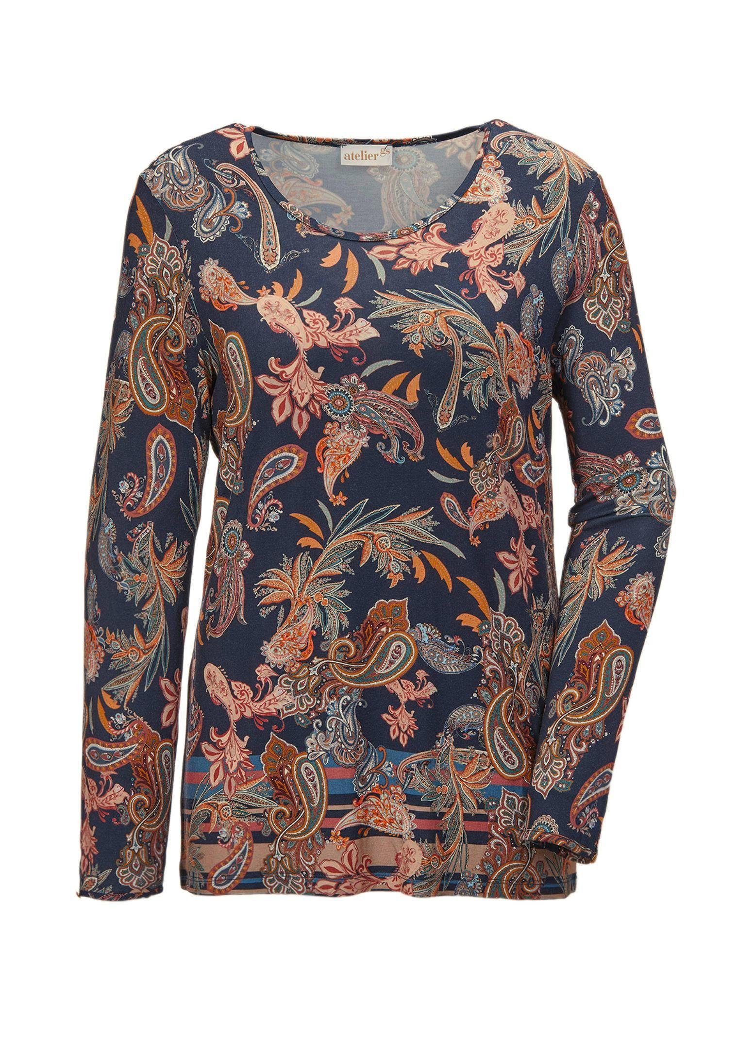 Print-Shirt Druckshirt in kraftvollen Farben