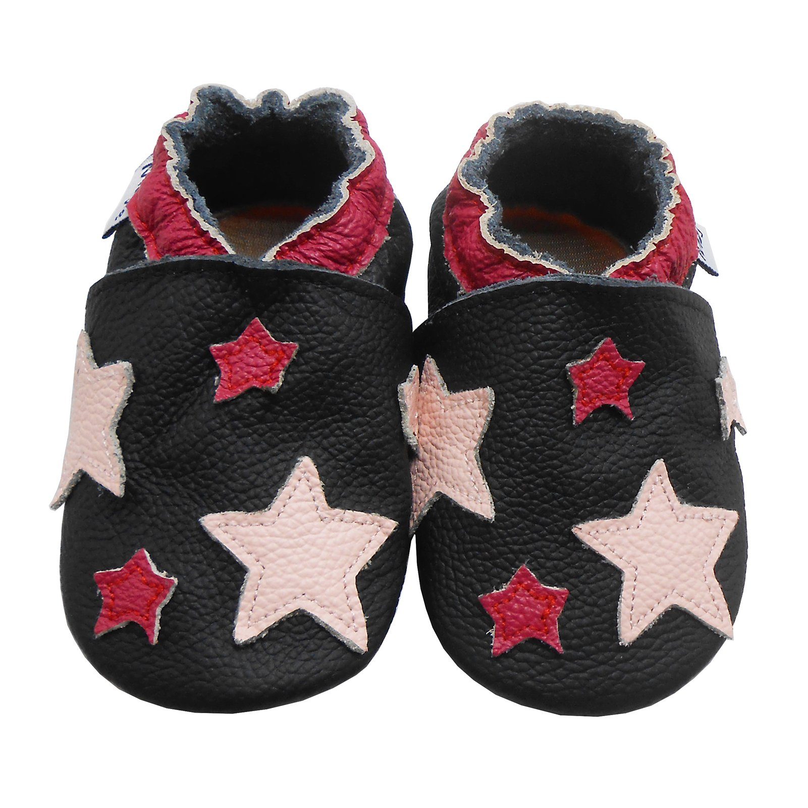 Mejale Mejale 100 % Leder Babyschuhe – Weiche Krabbelschuhe & Lauflernschuhe Hausschuh Rutschfestes