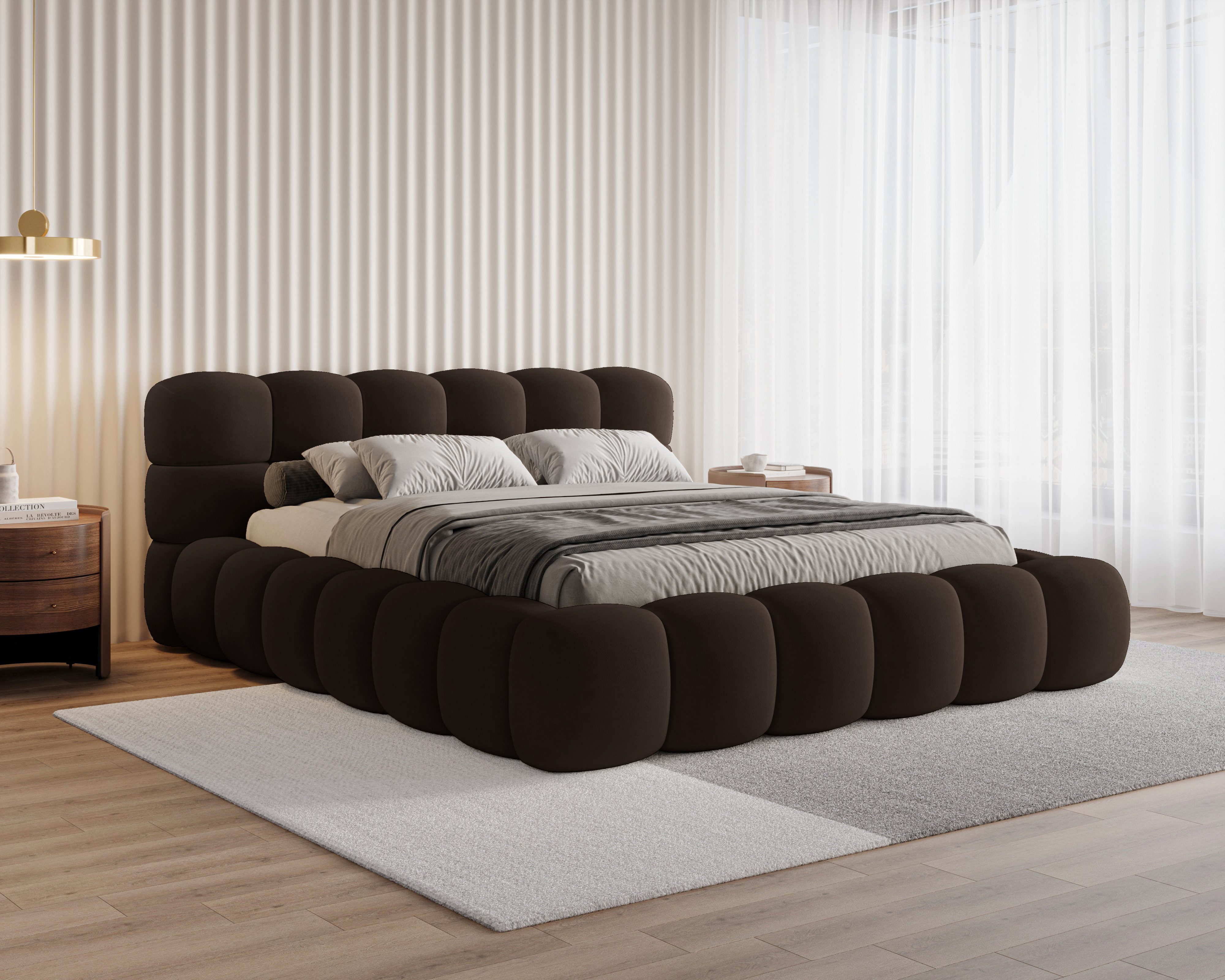 Chilly Möbel Polsterbett Stone Samt Stoff günstig online kaufen