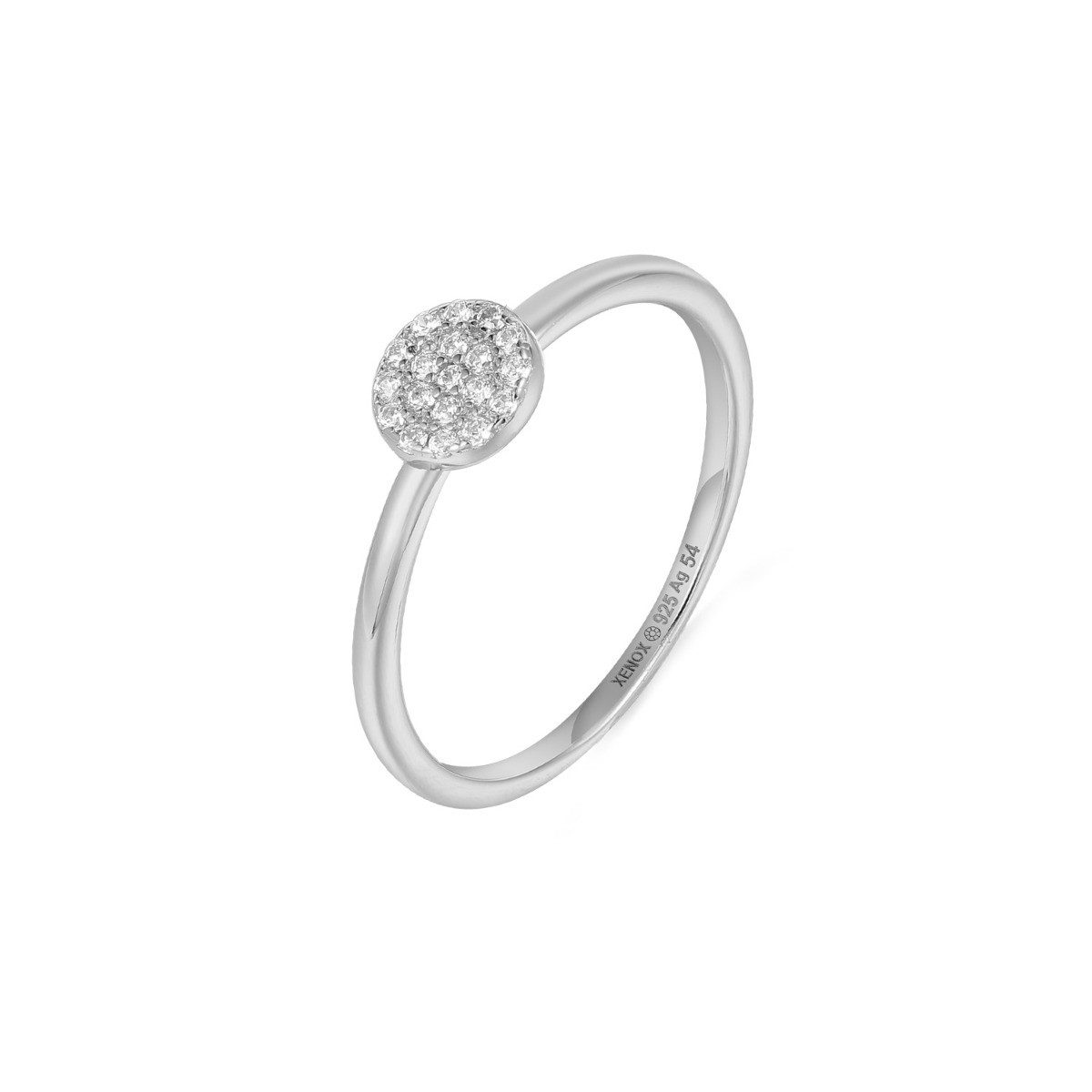 XENOX Silberring Xenox Ring Damen Poppy Glitz Zirkonia Sterlingsilber XS10010 Gr. 54