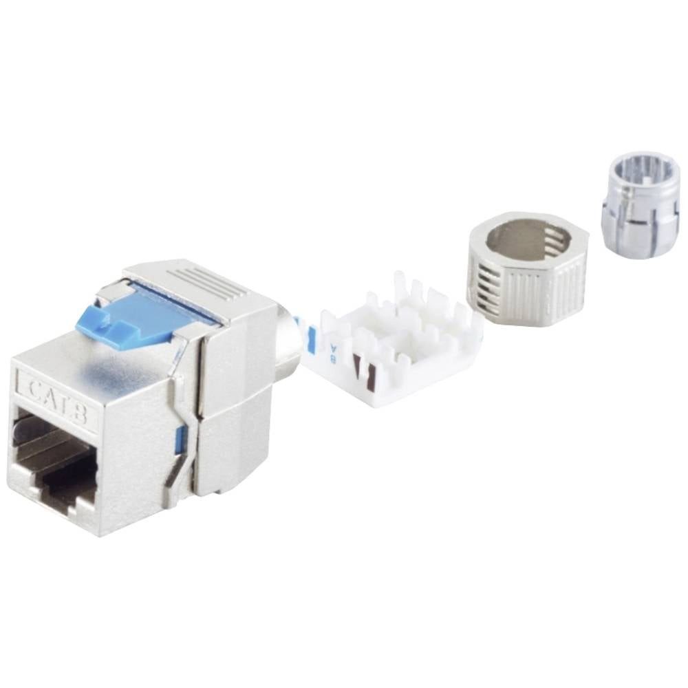 Keystone RJ45 Buchse, werkzeuglos, STP, Cat. 8.1 Netzwerk-Adapter