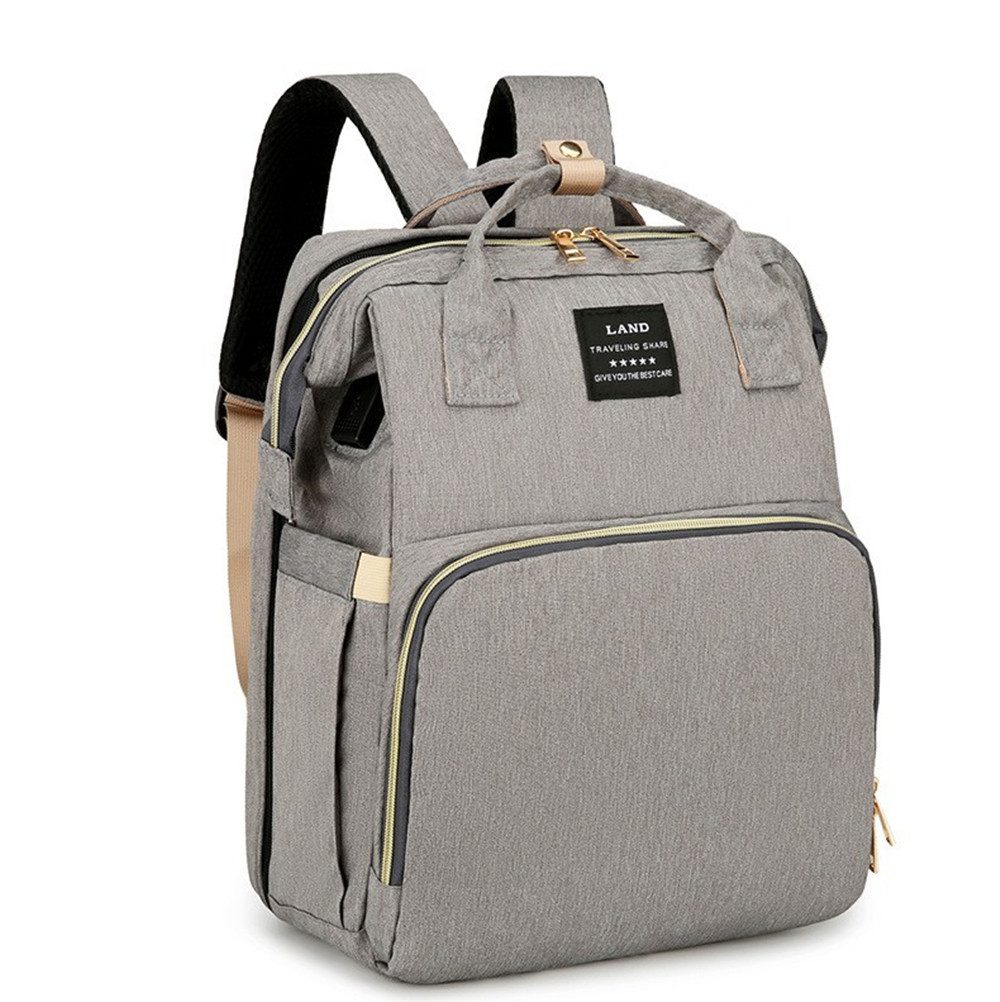 MECO Wickelrucksack, Multifunktionaler Wickelrucksack mit Babybett-Funktion