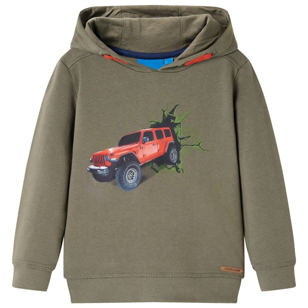 Kapuzenpullover Kinder-Kapuzenpullover Khaki 116