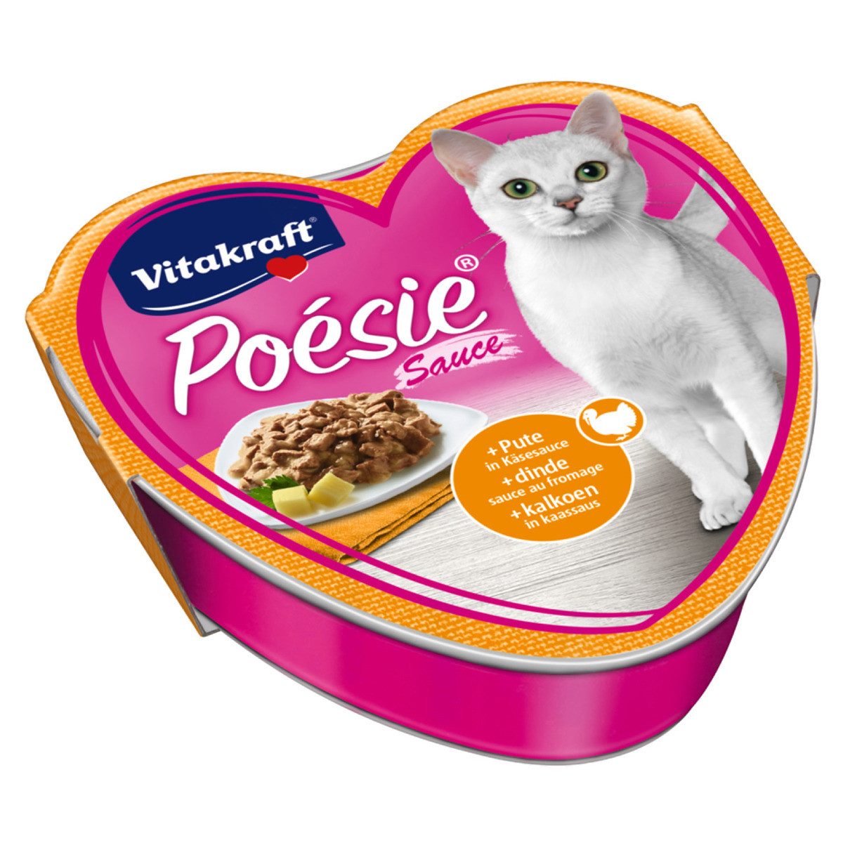 Vitakraft Poésie® + Pute in Käsesauce 85 g, Nassfutter für: Katze