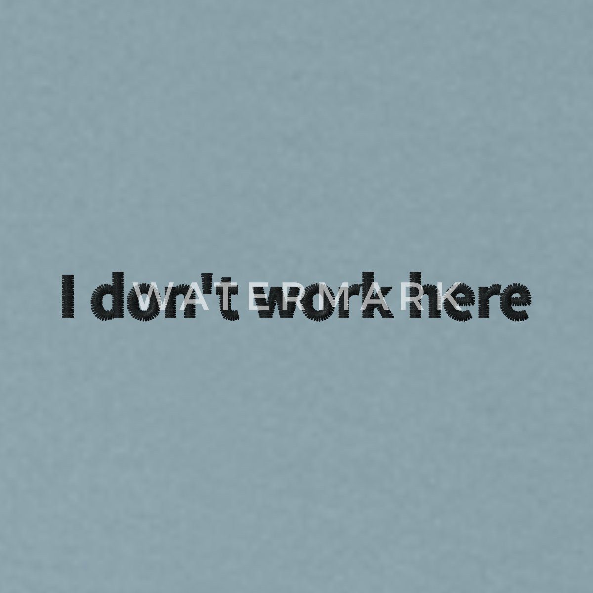 Spreadshirt Hoodie I don't work here Statement Stick Y2K Unisex Hoodie (1-tlg)