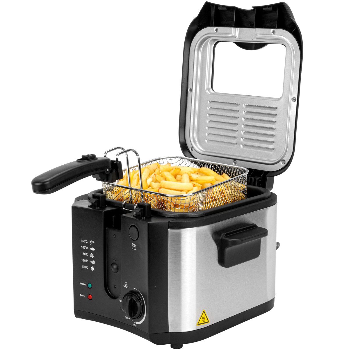 CLATRONIC Fritteuse FR 3649, Friteuse mit Fett, 2,5 L, Fritteuse 130-190°C