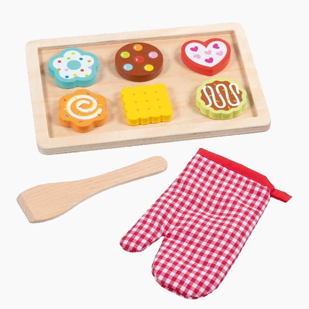 goki Kinder-Küchenset Backset Kekse und Plätzchen, (packung, 9-tlg., spar packung), Alltagsnahes Spielen – Backen wie die Großen