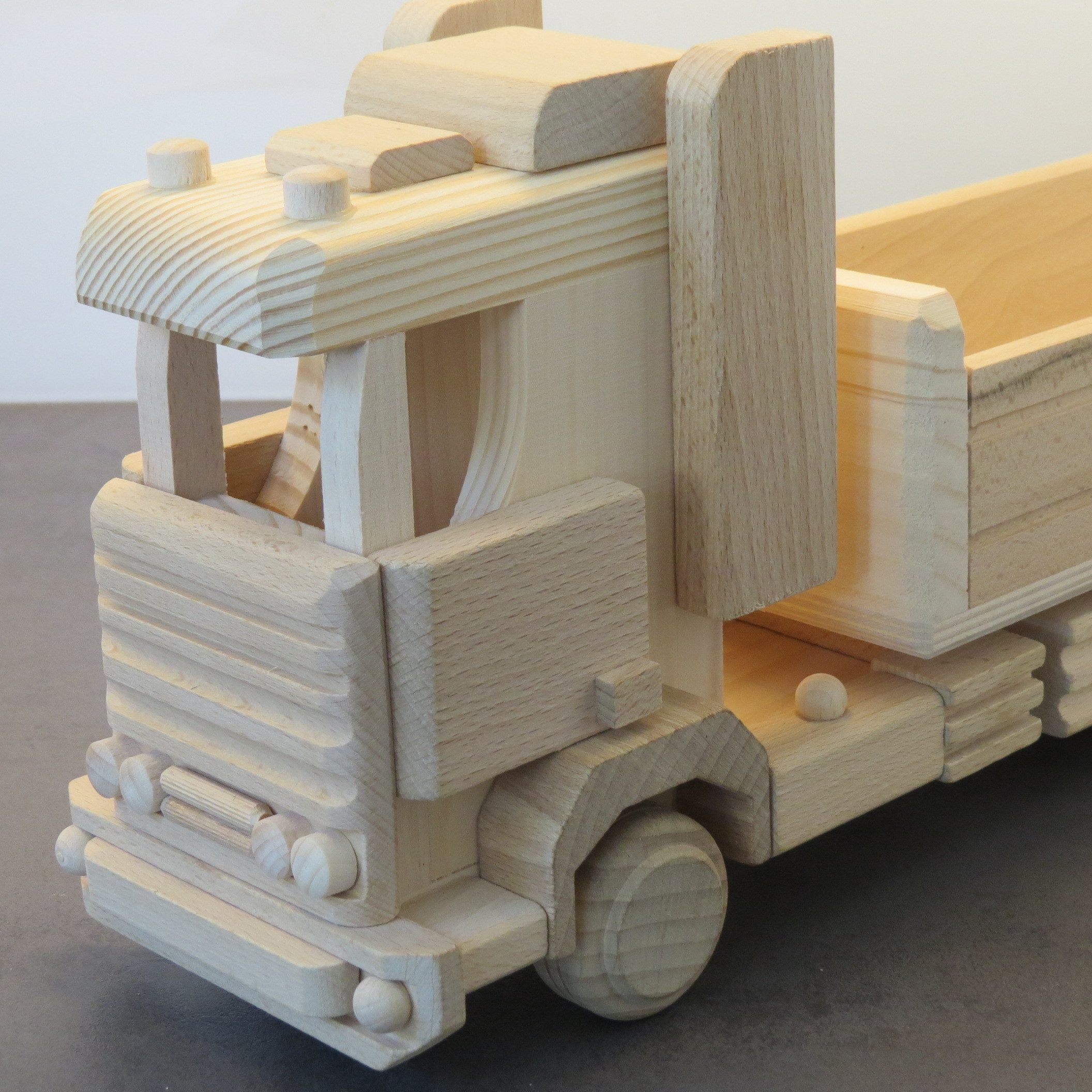 Holzprodukte Spielzeug-Kipper LKW Laster Lastwagen Kipper Truck Auto Baustellen LKW Modell Holz groß