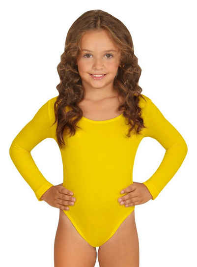Widdmann Kostüm Body gelb, Einfarbige Basics zum individuellen Kombinieren
