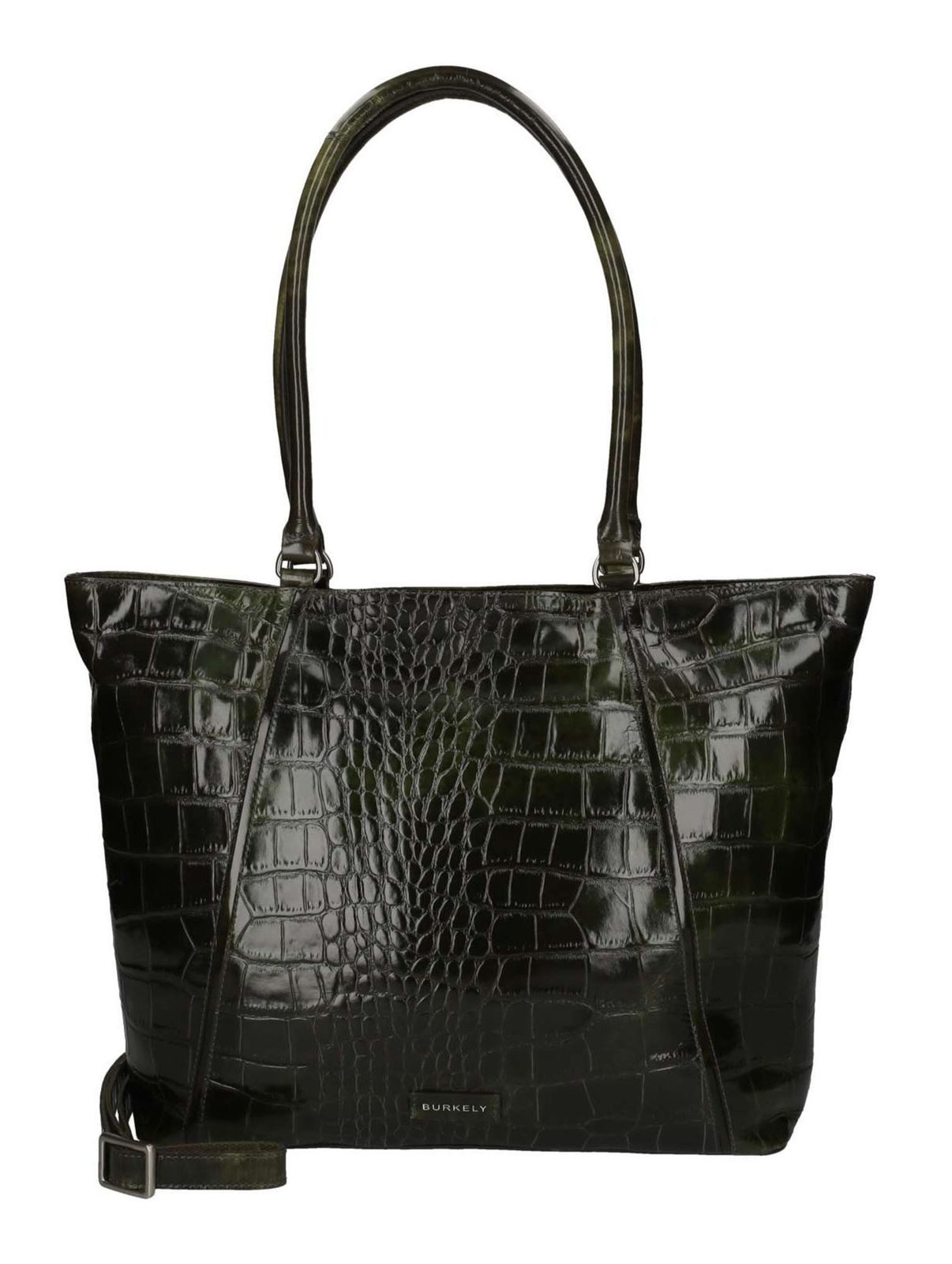Burkely Schultertasche Wide Tote 15,6" (Set, 2-tlg), aus echtem Leder