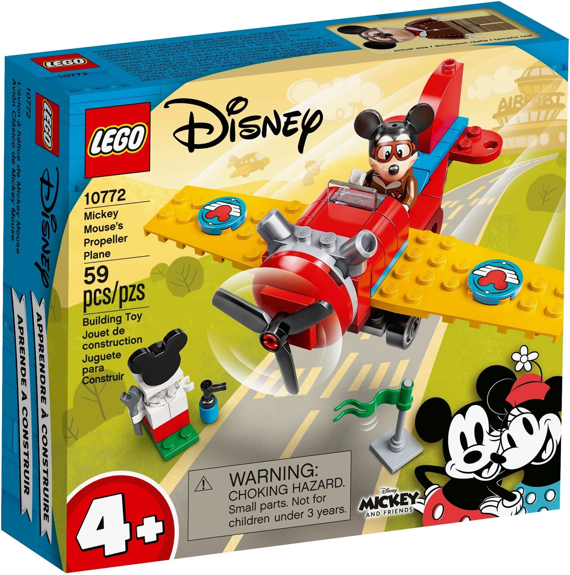 LEGO® Konstruktionsspielsteine LEGO® Disney™ - Mickey and Friends - Mickey Mouse, (Set, 59 St)
