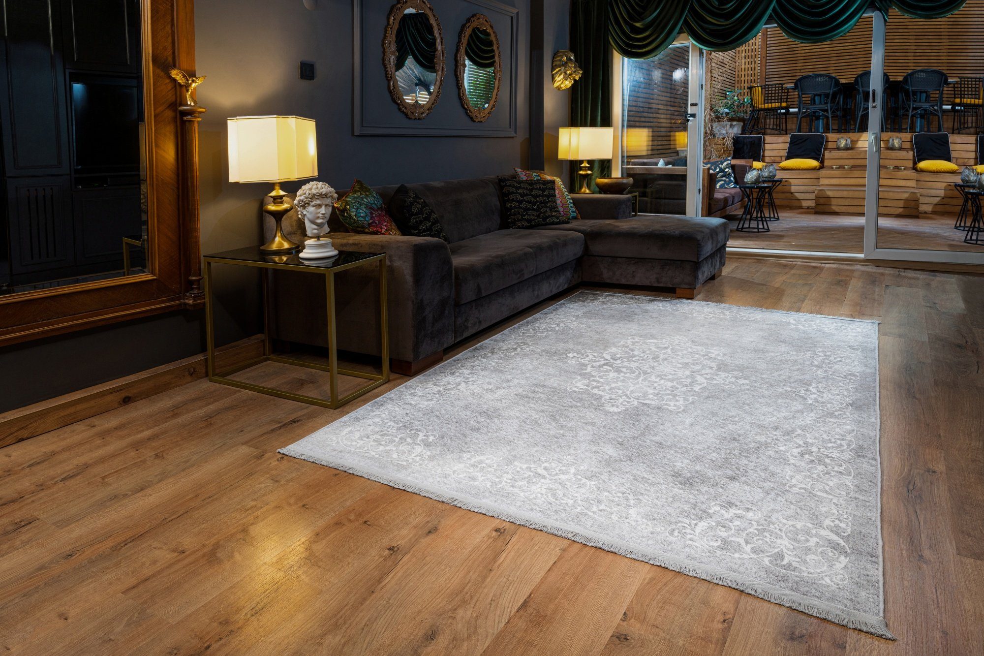 Mozato Teppich Knidos, Rechteckig, Höhe 10mm, Waschbar, Rutschfest, Kurzflo günstig online kaufen