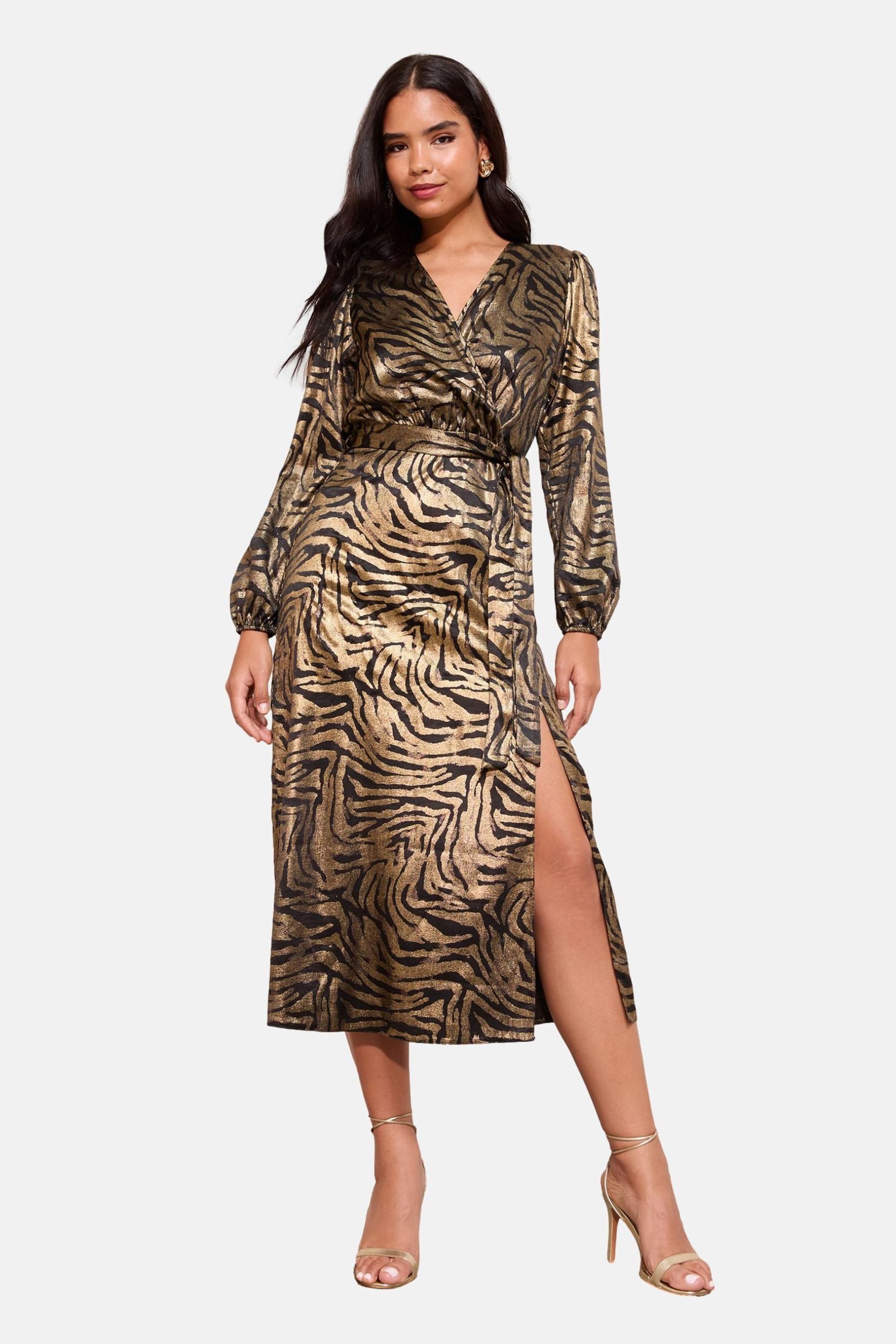 Midikleid Friends Like These Midikleid mit Animalprint
