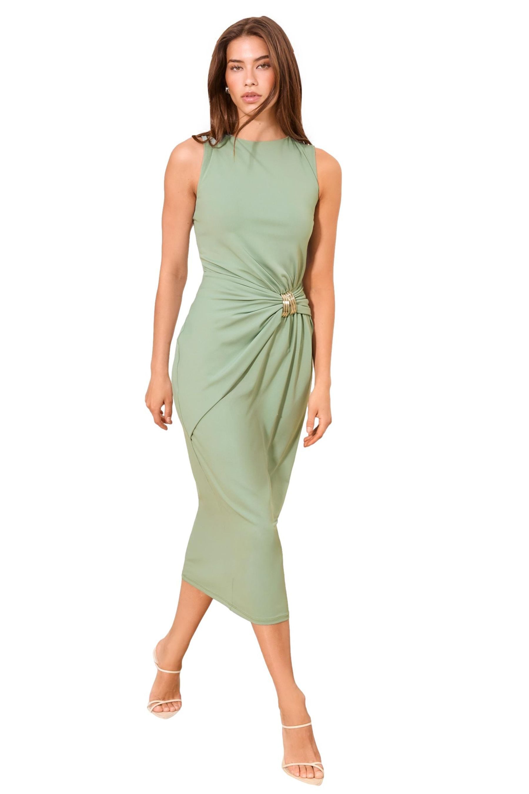 LIPSY Midikleid Ärmelloses, figurbetontes Midikleid, Regular (1-tlg)