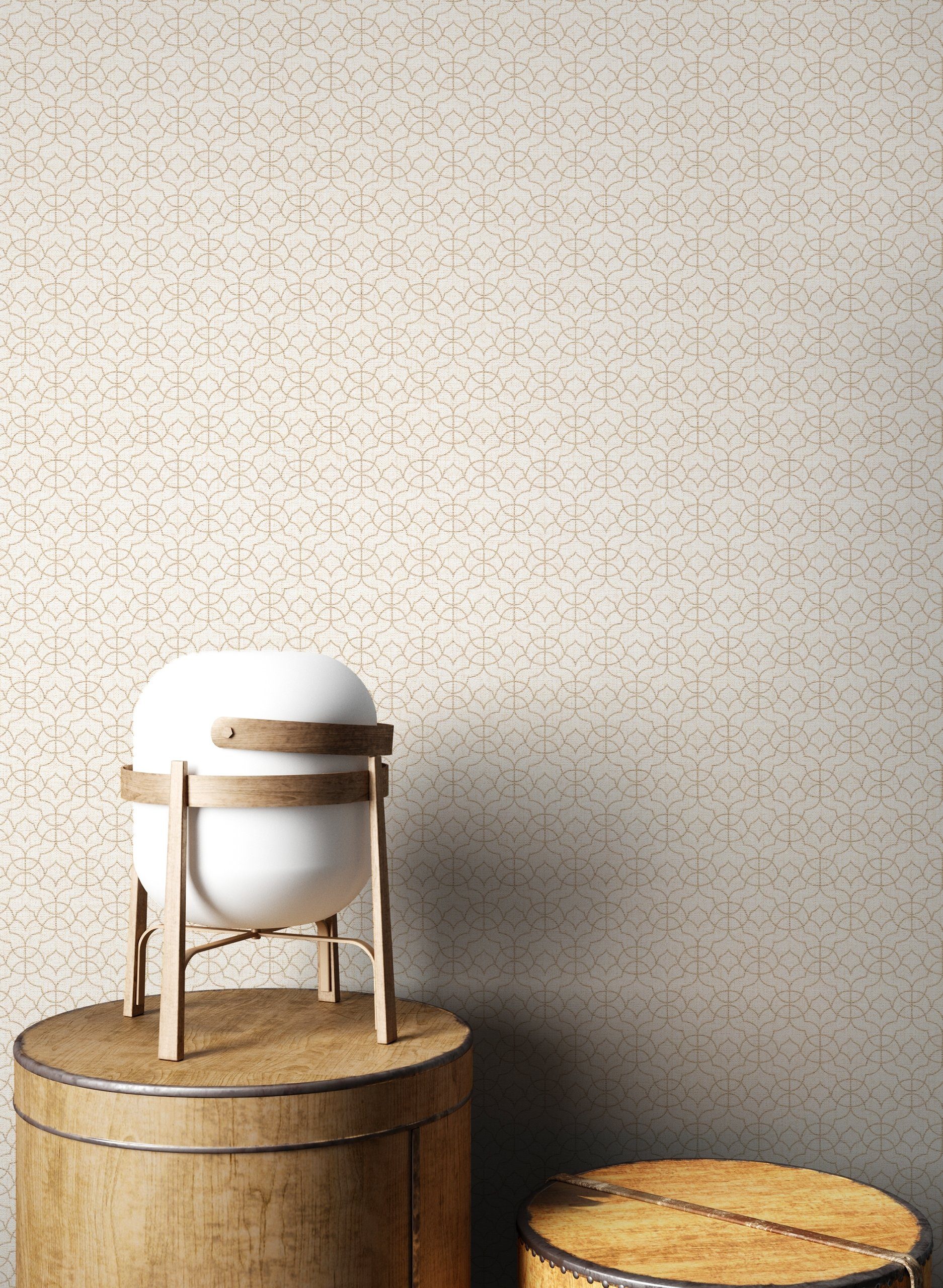Newroom Vliestapete, Beige Tapete Glamour Leicht günstig online kaufen