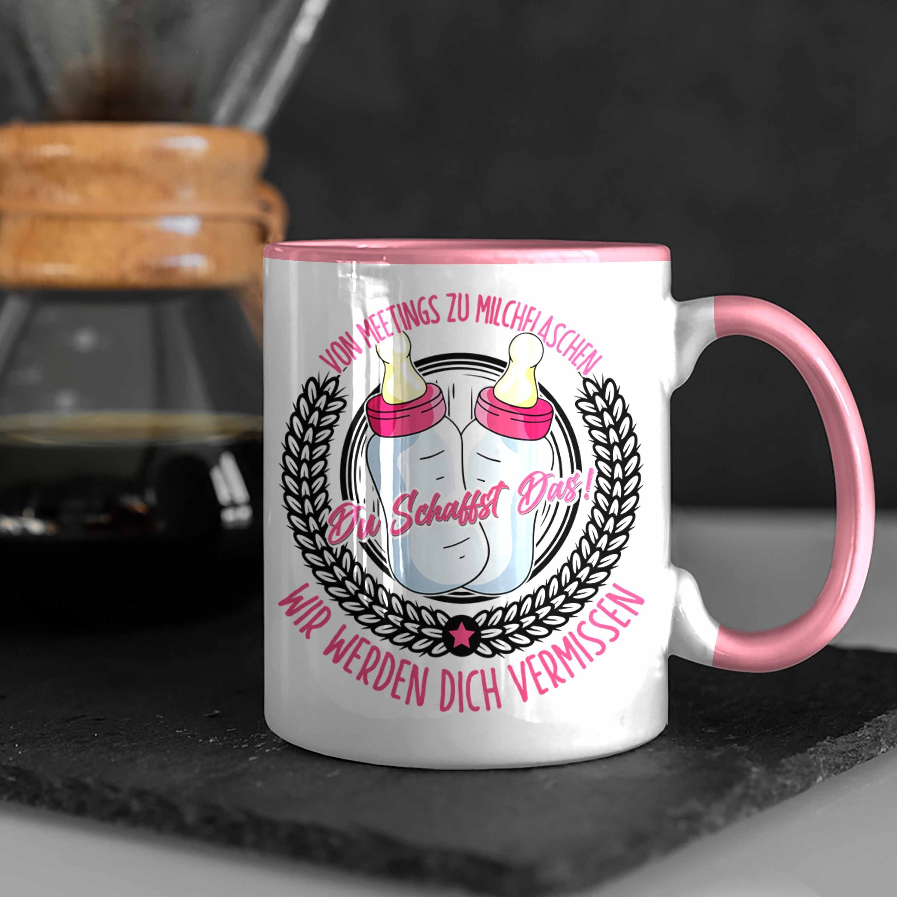 Tasse Rosa Geschenk Trendation Mutterschutz Tasse Abschied Kollegi Mutterschutz Kaffeetasse