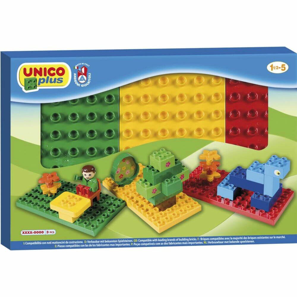 Androni Androni Unico Plus Basis Platten Konstruktionsspielsteine, (3 St)