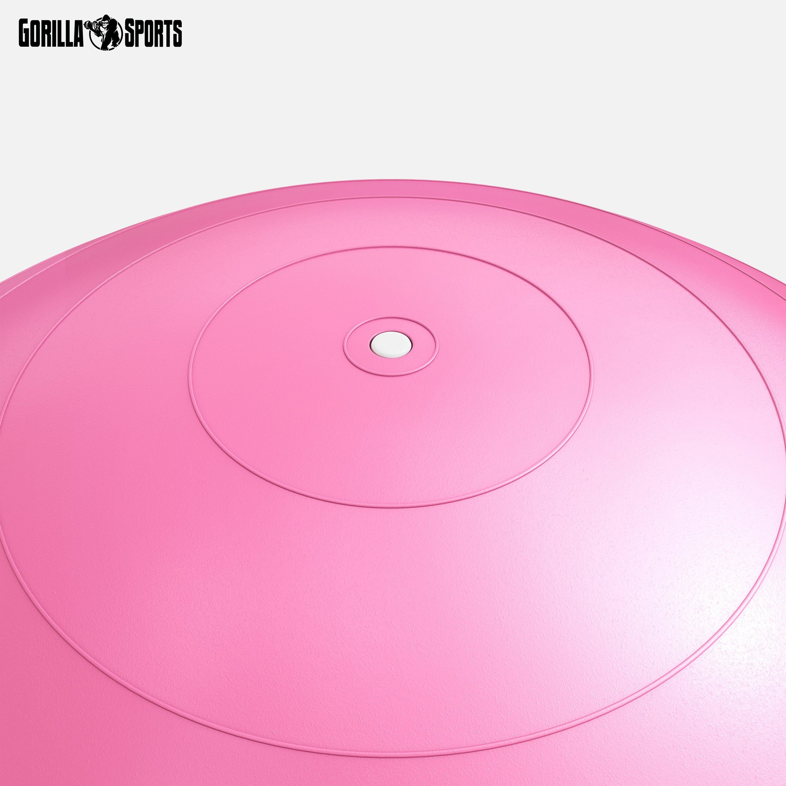 Anti-Burst, 500kg GORILLA SPORTS Belastbar, -Fitnessball Farbwahl bis 55cm/65cm/75cm, Gymnastikball Pink