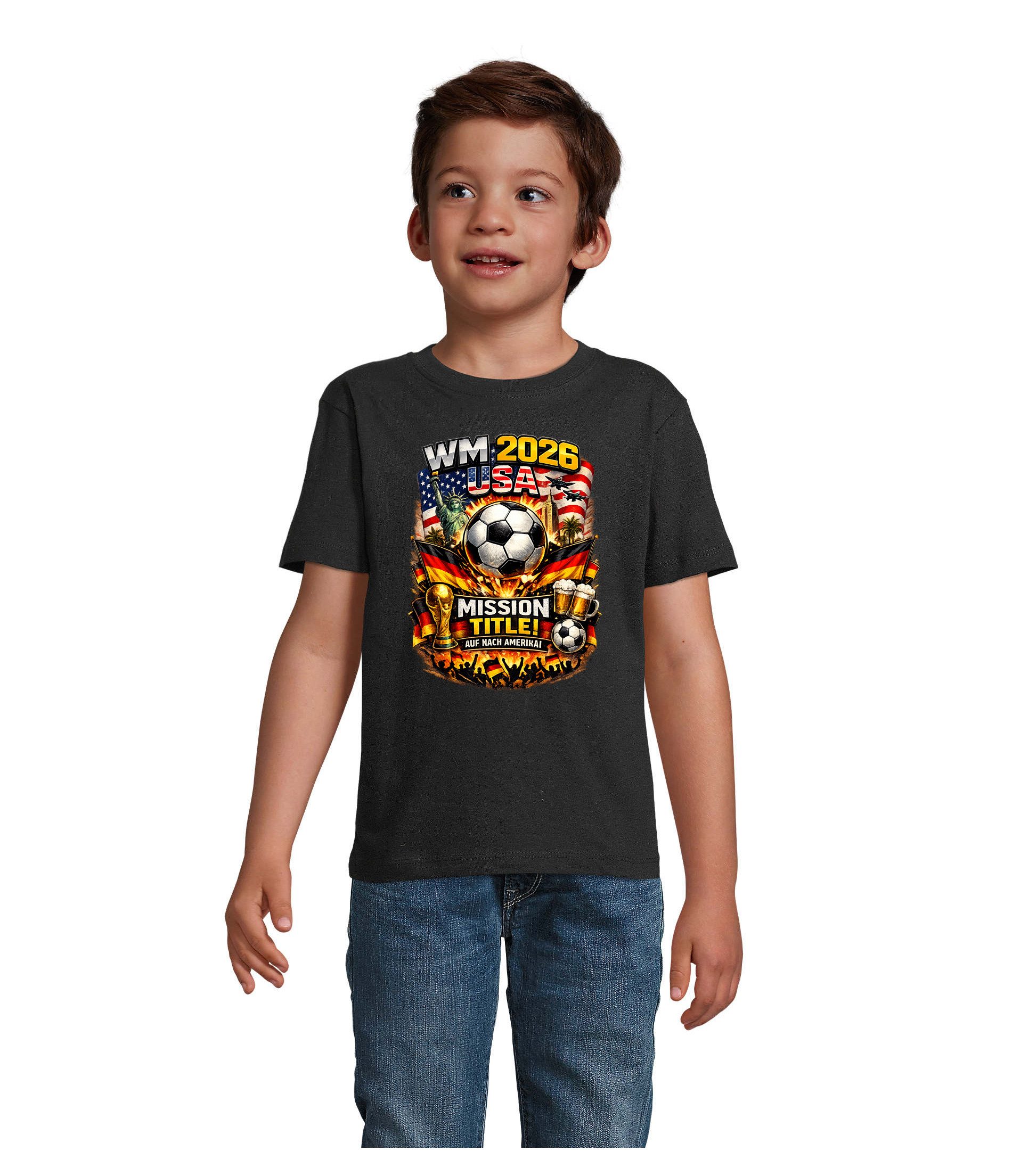 T-Shirt Kinder Fußball USA 2026 Fan T-Shirt