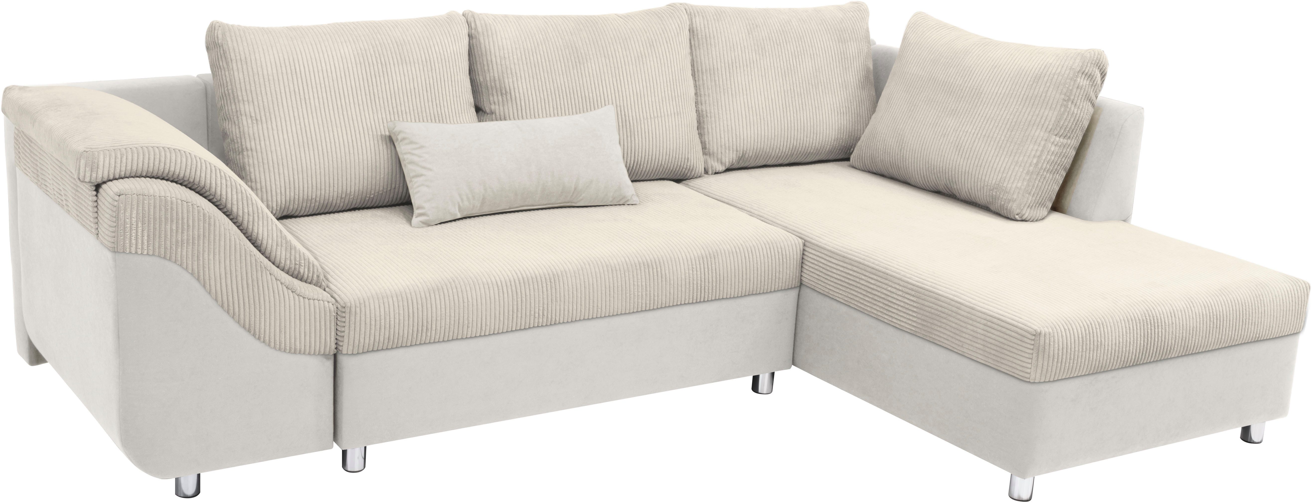 COLLECTION AB Ecksofa "Sally L-Form" mit und ohne Bettfunktion, inklusive l günstig online kaufen