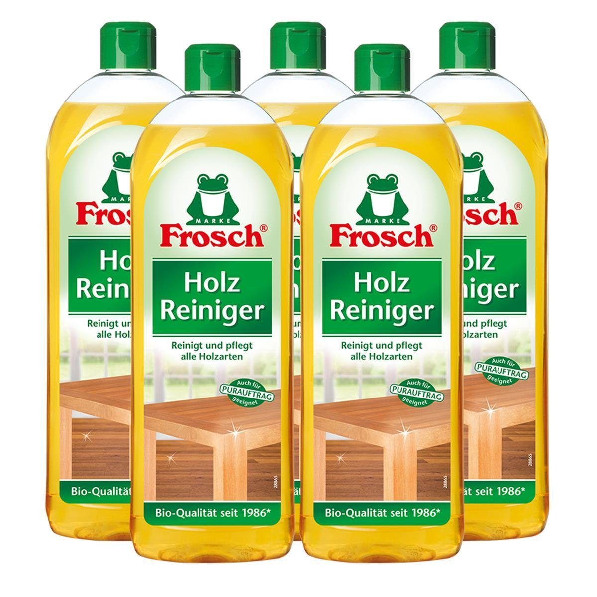 FROSCH 5x Frosch Holz natürlichen Reiniger - 750 Pflegewirkstoffen der mit ml Spezialwaschmittel