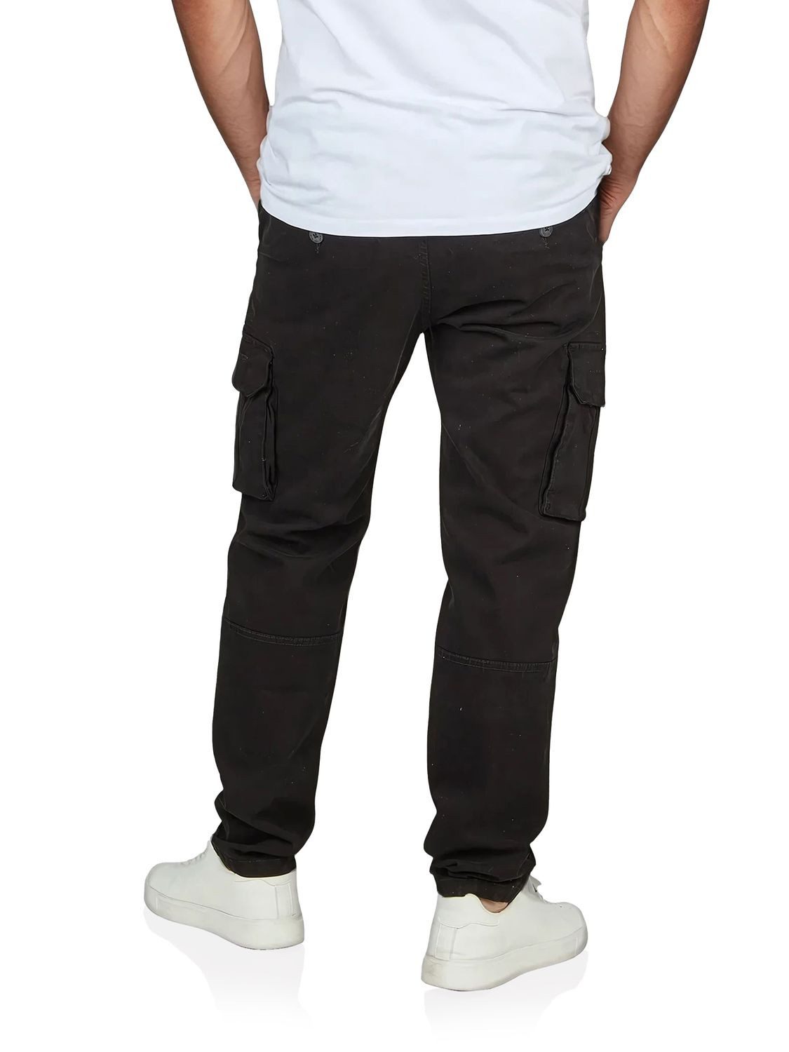 DENIMFY Cargohose Herren Stoffhose DFLuke Tapered Fit Freizeithose mit Stretch – Bild 2 von 5