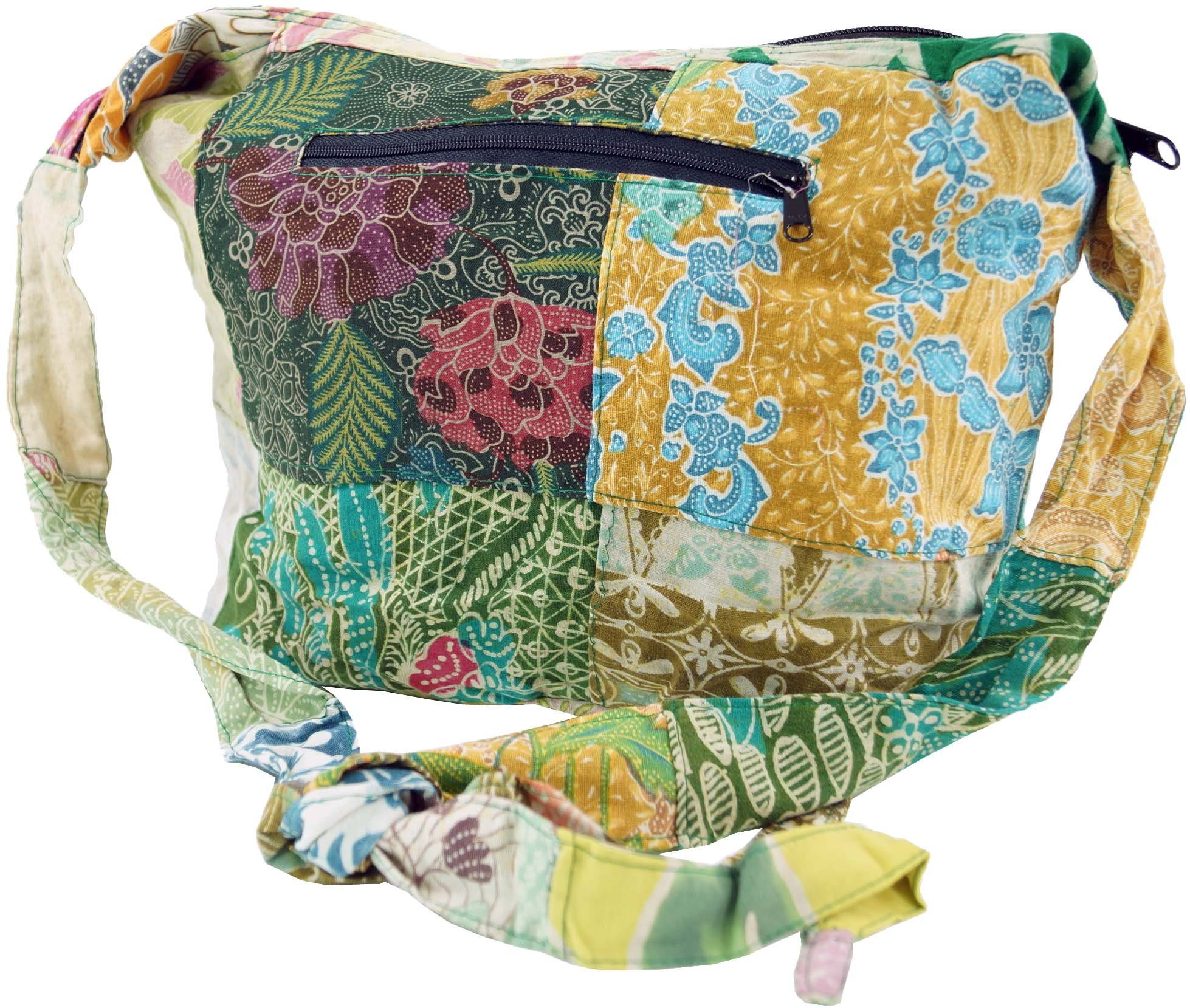 Guru-Shop Schultertasche Patchwork Batik Beutel, Sadhu günstig online kaufen