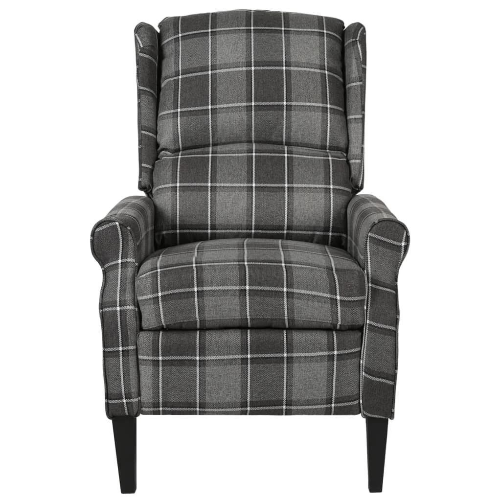 vidaXL Sessel Relaxsessel Verstellbar Grau Stoff günstig online kaufen