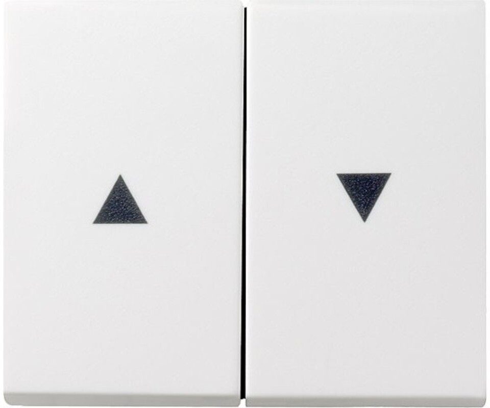 GIRA Переключатель GIRA 329427 Wippe 2fach Pfeil System 55 Reinweiß seidenmatt