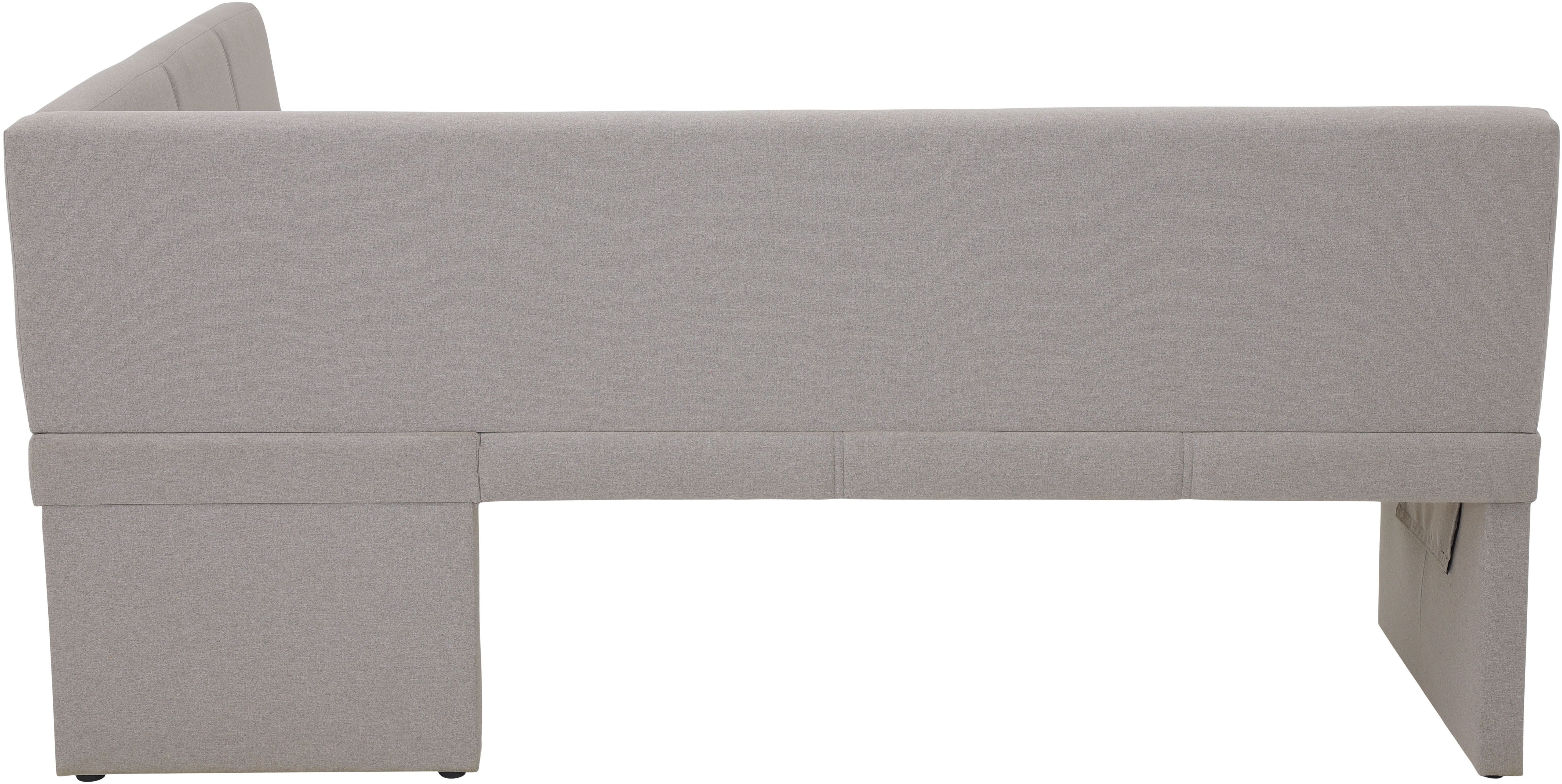 HELA Eckbank TURIN, Eckbank, Gestell aus Holz, gepolstert, in 2 Ausführungen, Webstoff