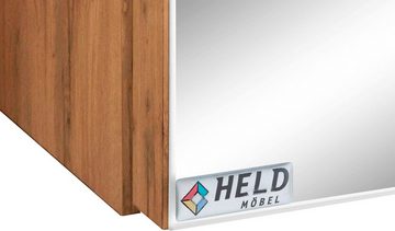 HELD MÖBEL Badmöbel-Set Davos, (2-St), Spiegelschrank Breite 60 cm, mit rechteckigem Waschbecken