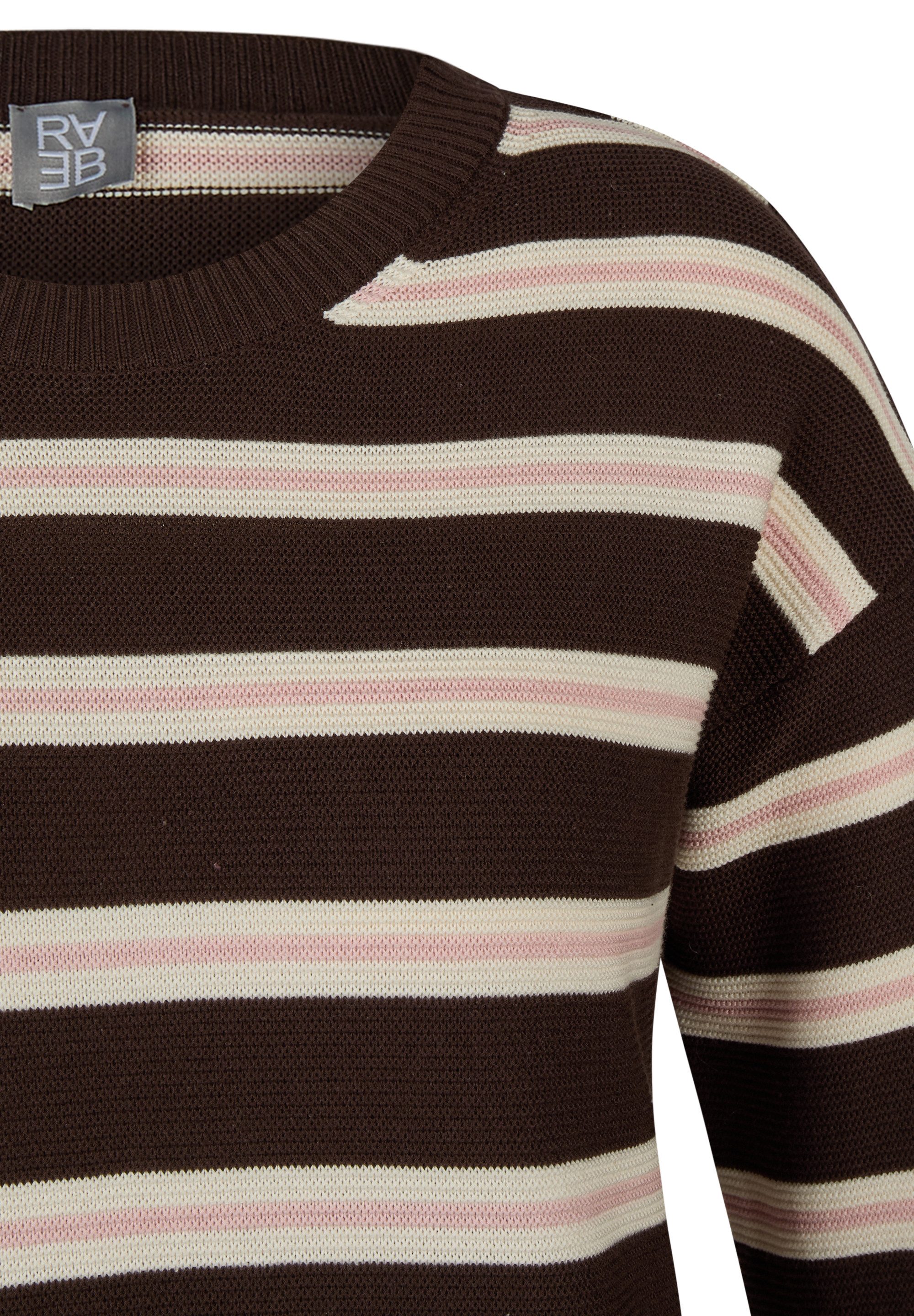 Rabe Strickpullover mit Streifen Muster