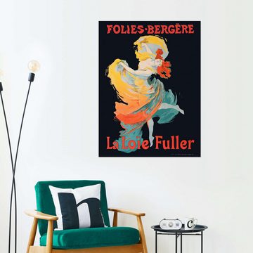 Posterlounge Wandfolie Jules Chéret, La Loie Fuller (französisch), Vintage Malerei