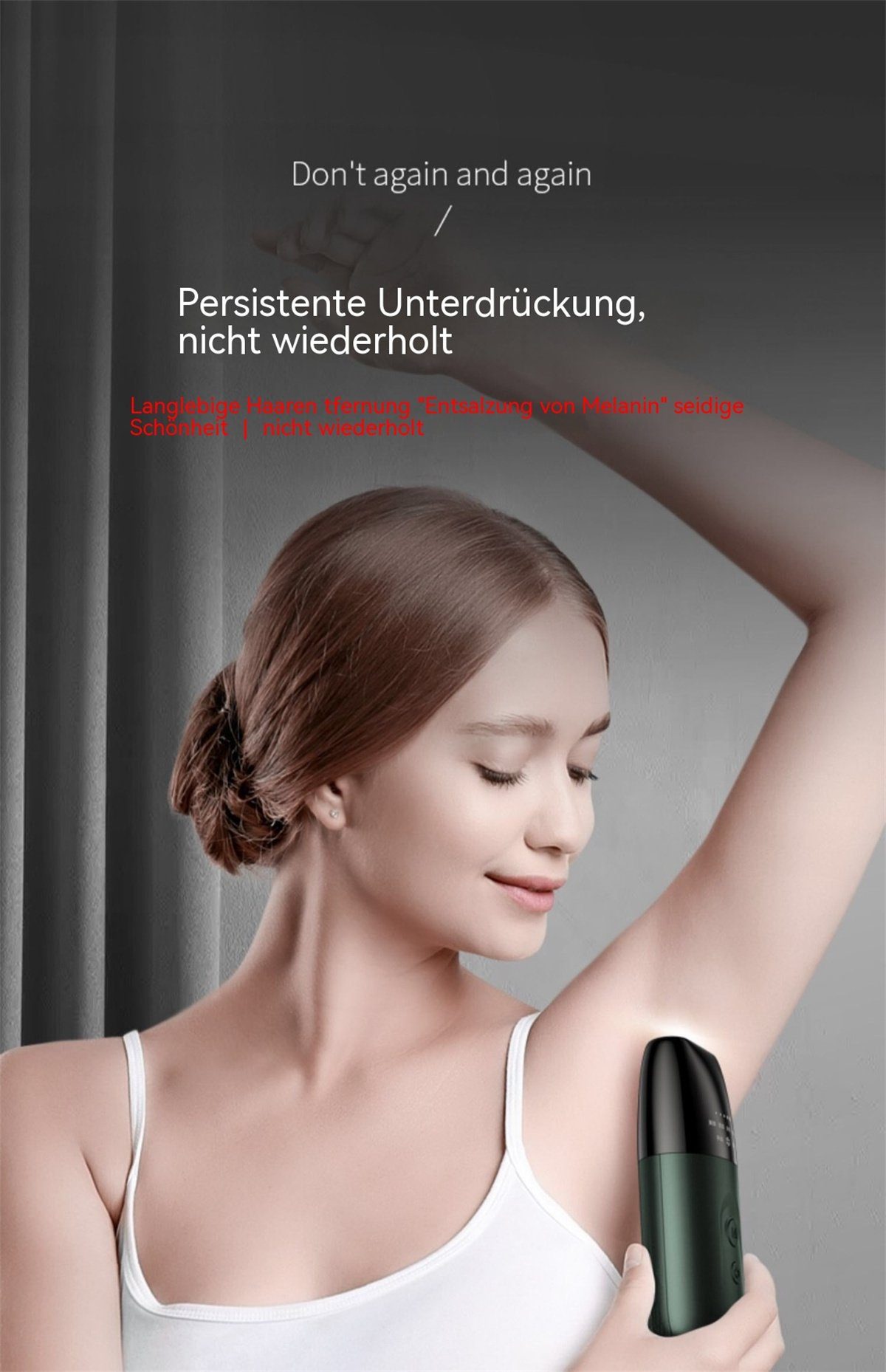 Laser-Haarentfernungsgerät, IPL-Haarentferner schmerzlose Kabelloses carefully weiß Haarentfernung selected