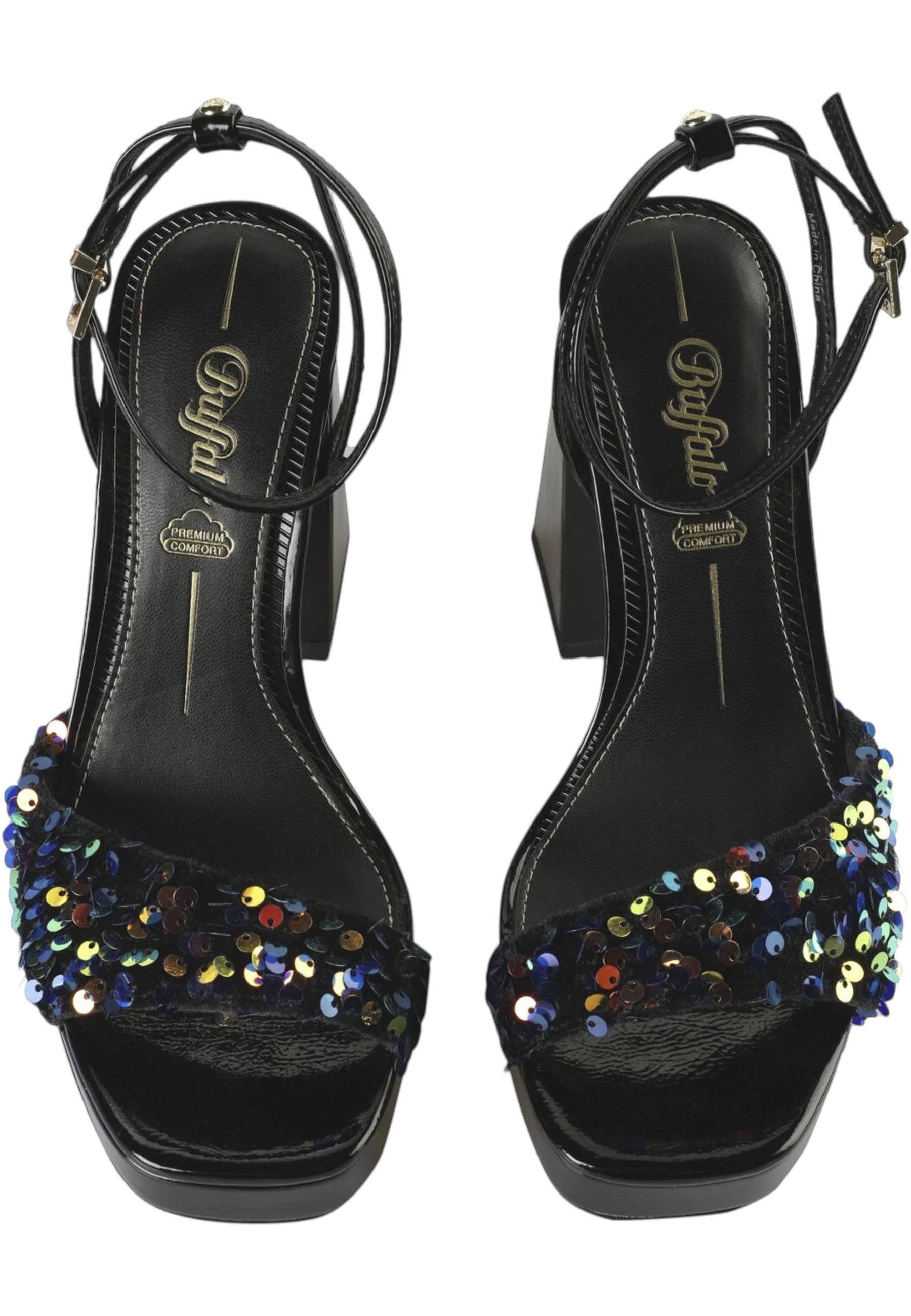 Buffalo Buffalo Damen Buffalo Liza Disco Vegan Sequins High-Heel-Pumps