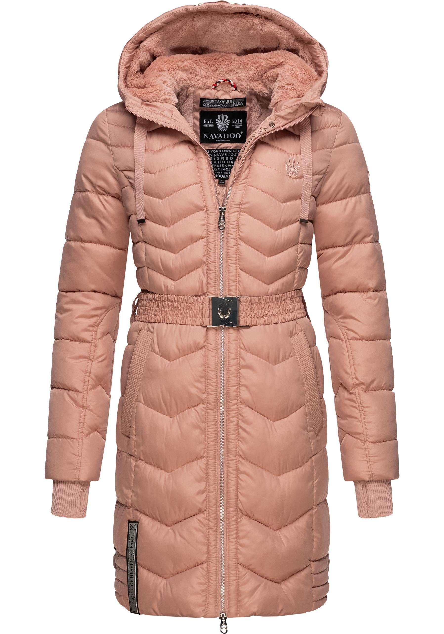 Navahoo Steppmantel Alpenveilchen Stylischer Wintermantel mit schicken Details