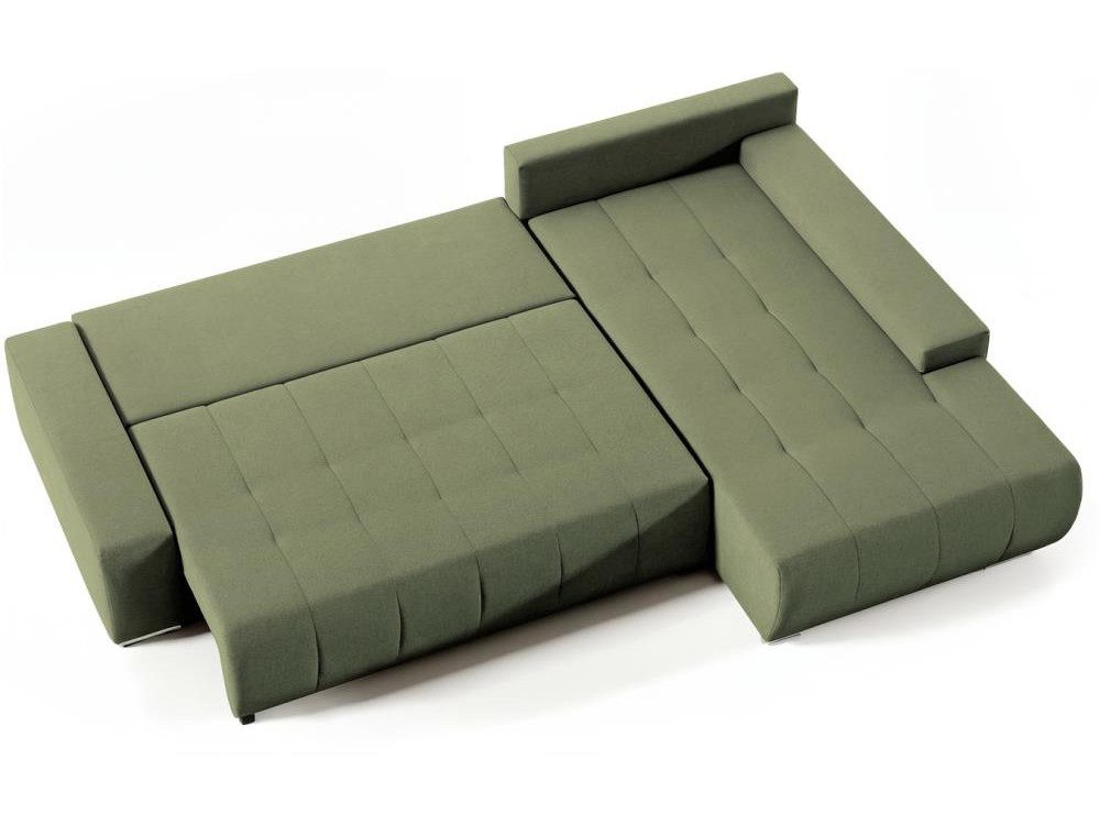 Beautysofa Ecksofa Draco L mit Schlaffunktion, in pflegeleichten Stoffen, Bettkasten