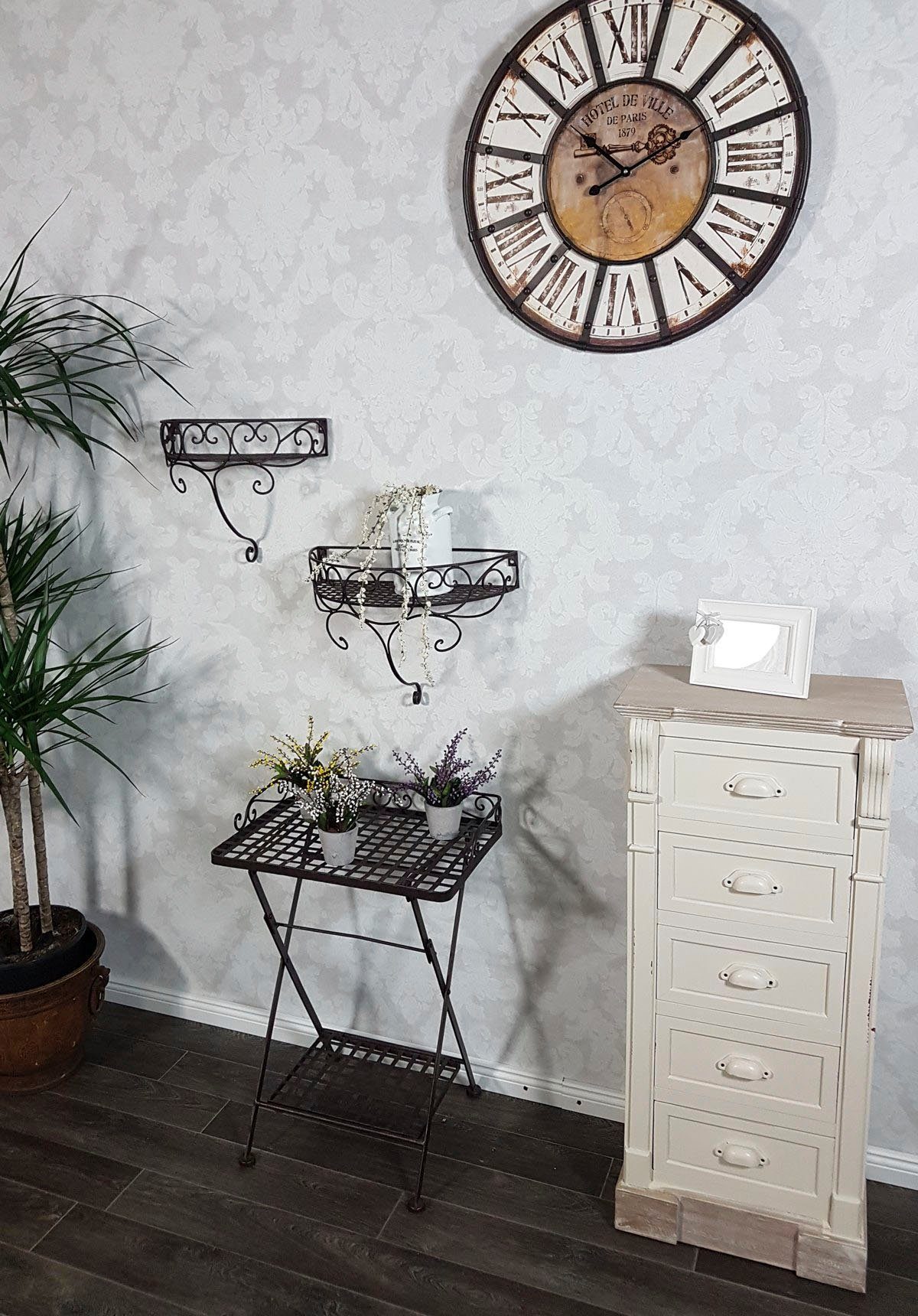Ambiente Haus Deko-Wandregal Wandregal-Set - antikbraun, günstig online kaufen