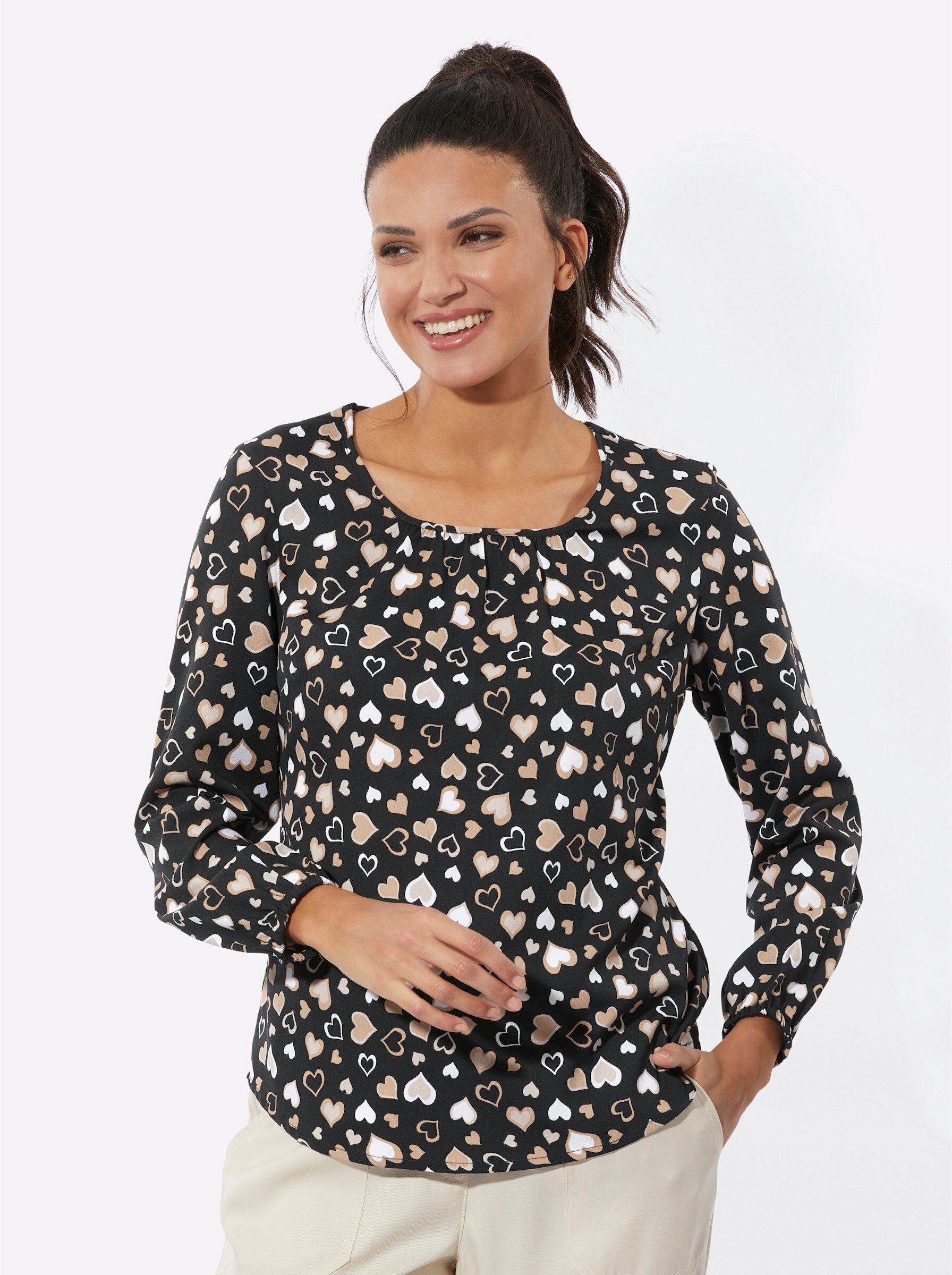 Sieh an! Klassische Bluse Schlupfbluse günstig online kaufen