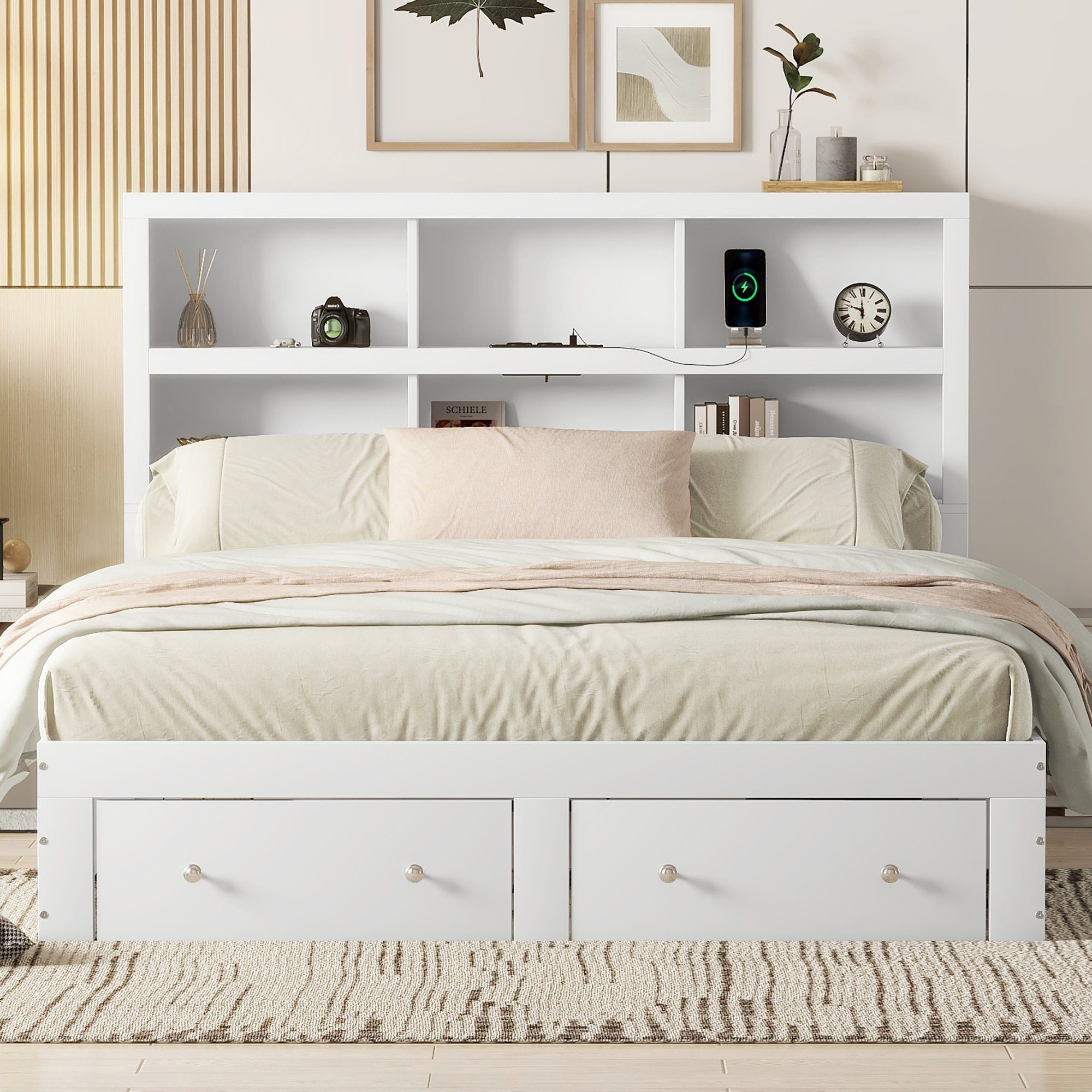 HAUSS SPOLE Holzbett Holzbett Doppelbett Bettgestell günstig online kaufen