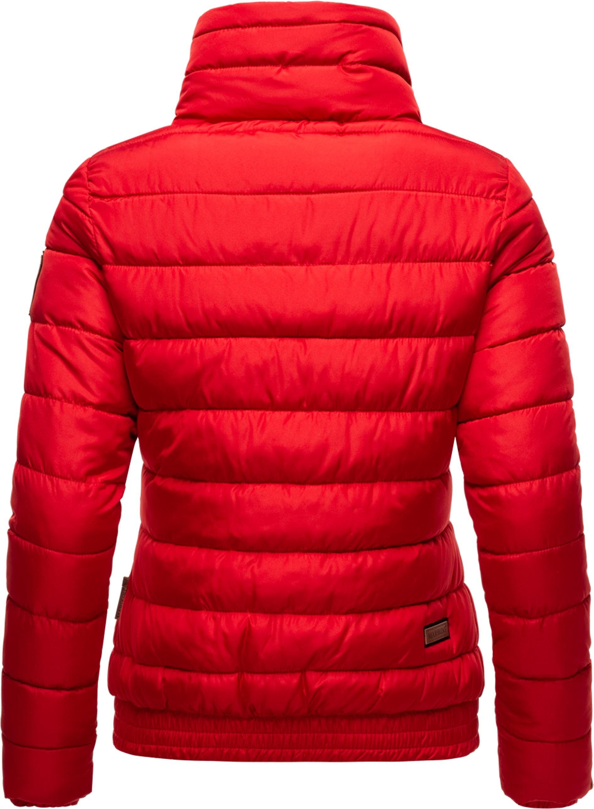 Marikoo Steppjacke Poison stylische Damen Winterjacke mit hohem Kragen