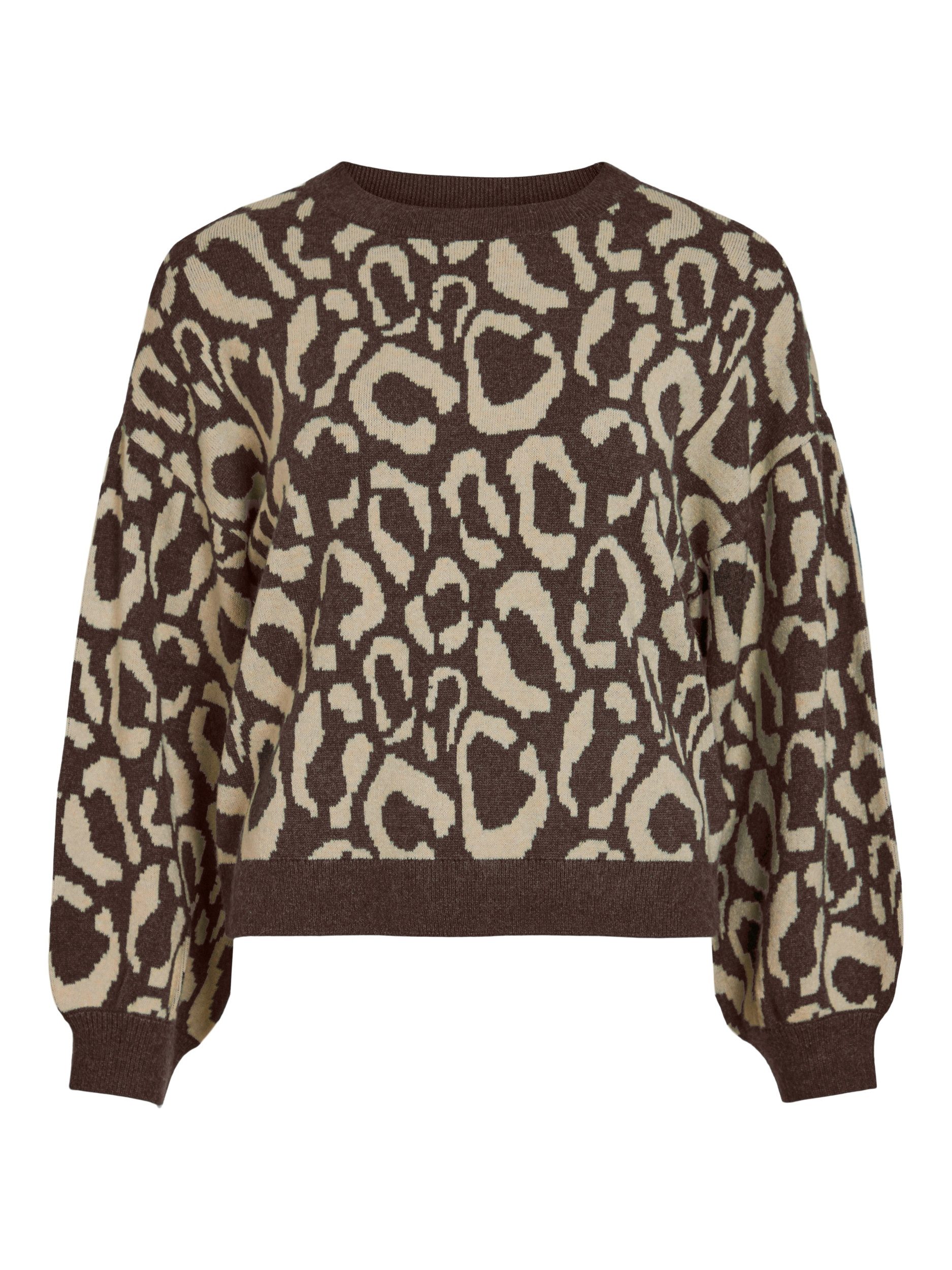 Strickpullover VITIP O-NECK L/S JACQUARD KNIT TOP/