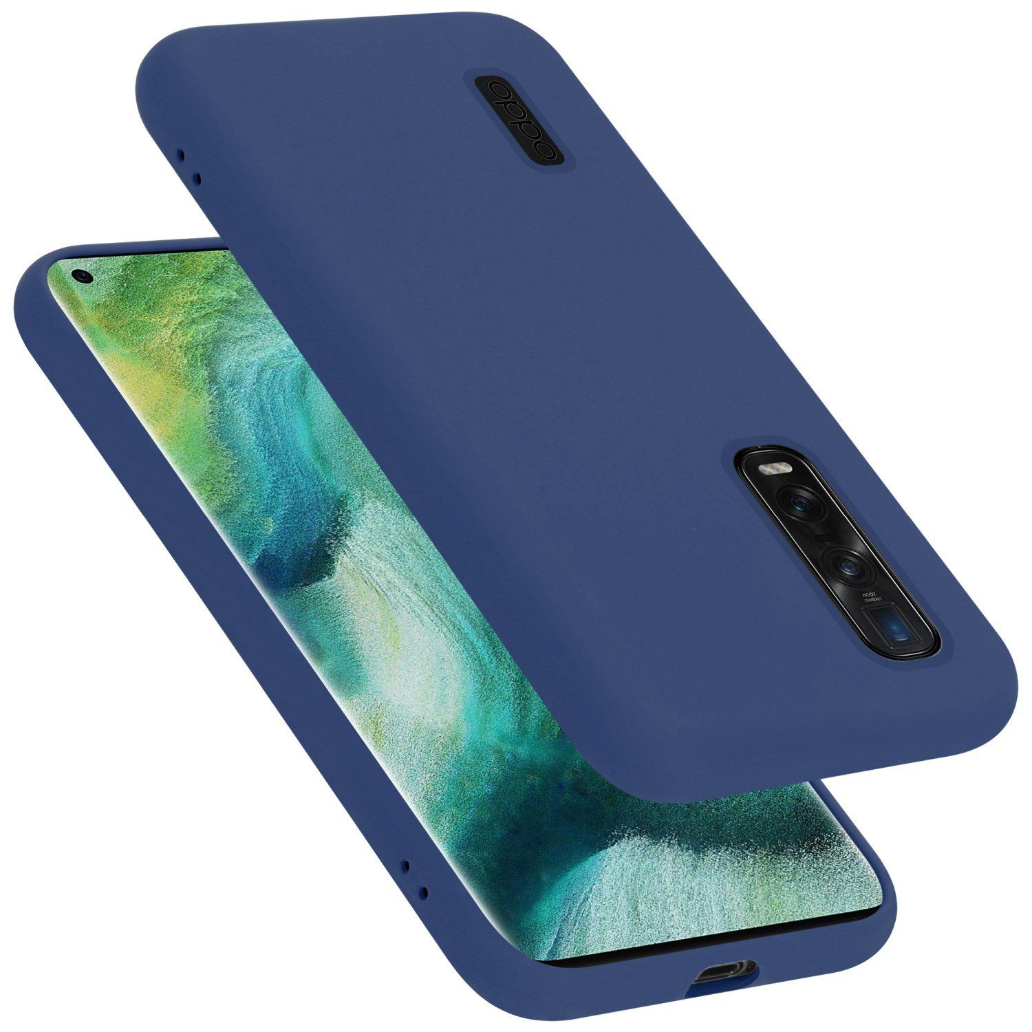 Cadorabo Handyhülle für Oppo FIND X2 PRO Hülle Oppo FIND X2 PRO, Flexible Hülle TPU Silikon Schutzhülle Back Cover Case