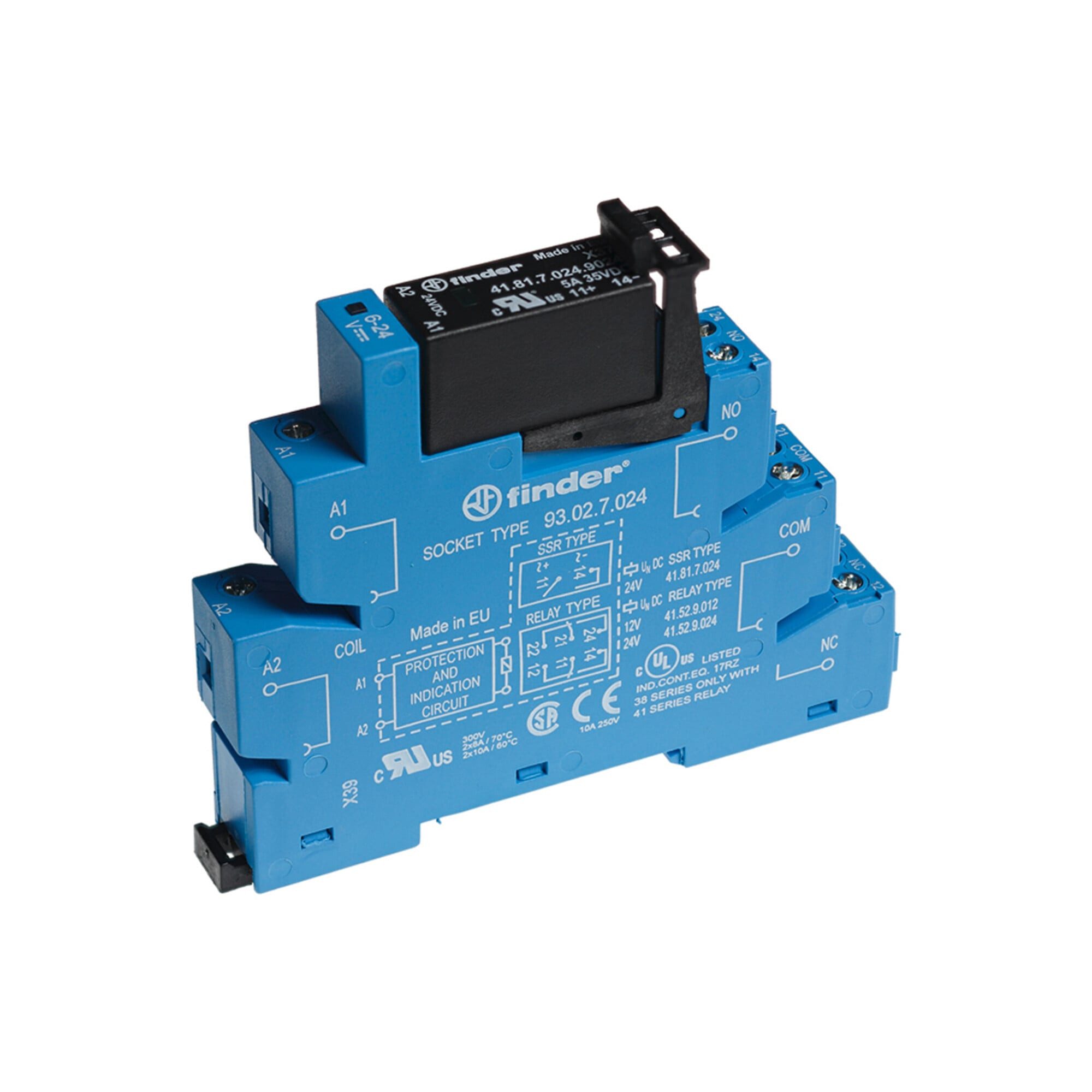 finder Stromverteiler Finder Koppelrelais mit Halbleiterausg. 38.31.7.024.9024