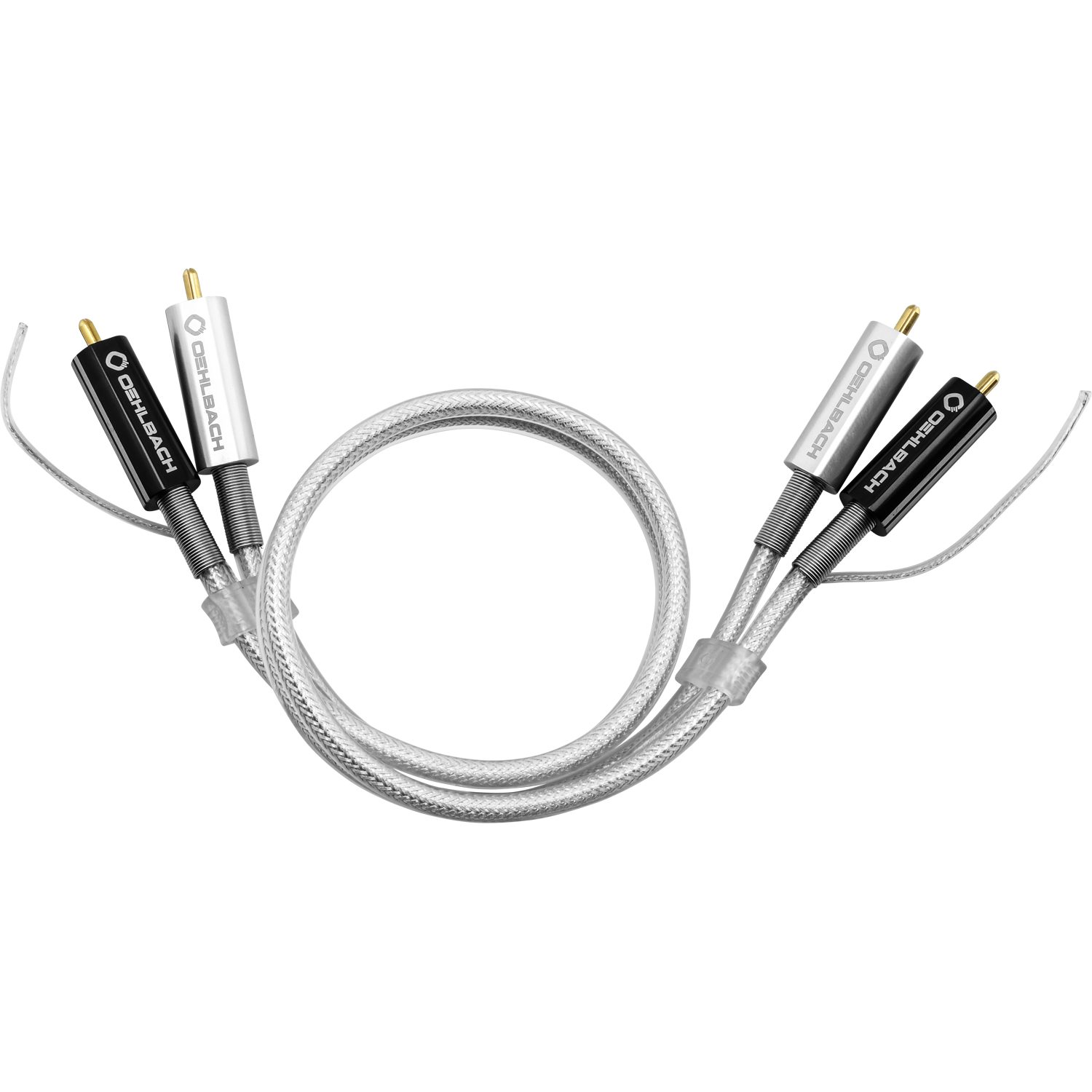 OEHLBACH Silver Express Plus Phono Audio-Cinchkabel inklusive Masseleitung Audio-Kabel, 2 x Cinch mit Masse, 2 x Cinch mit Masse (200 cm), Flexibel, Hochwertiges Kupfer