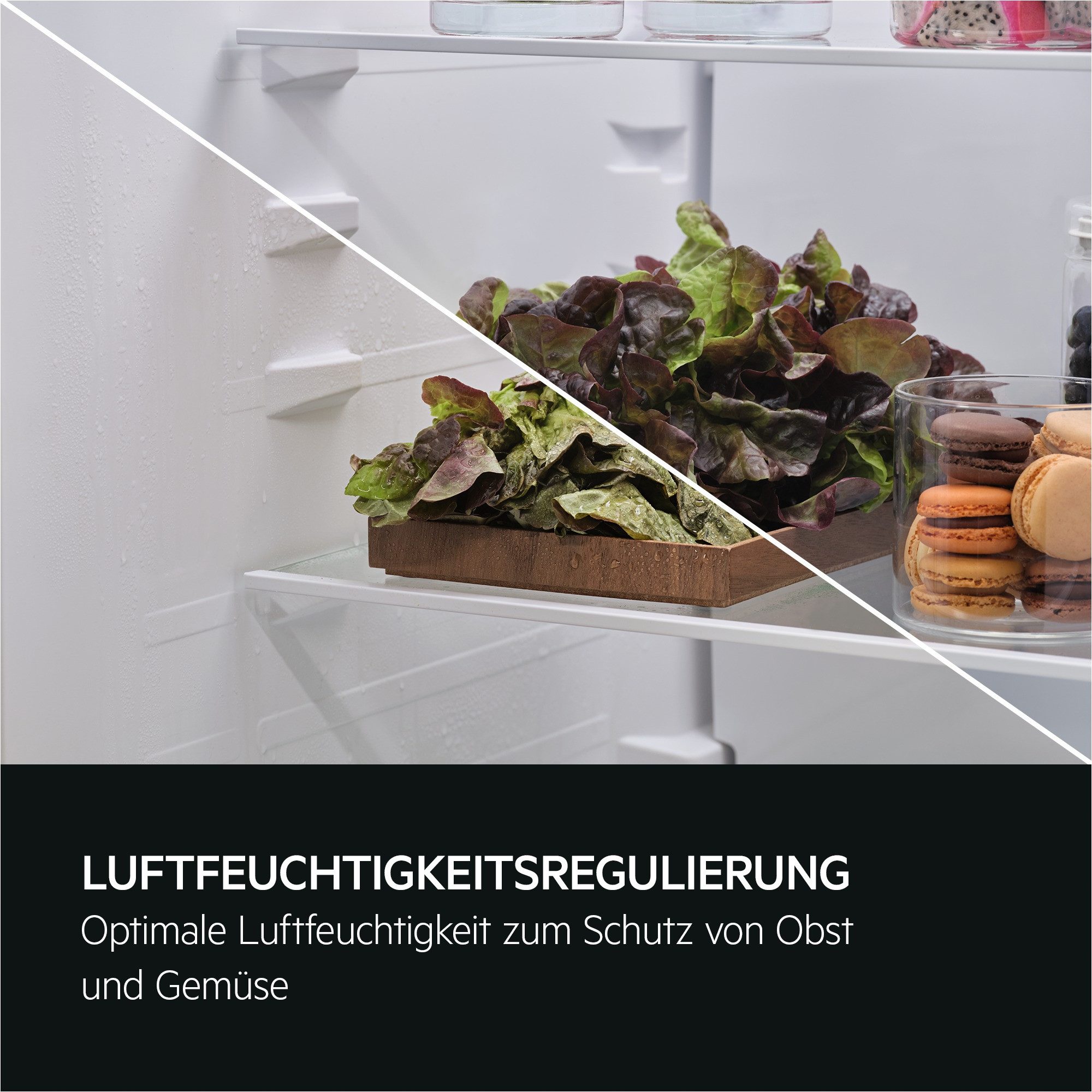 AEG Einbaukühlgefrierkombination Serie 5000 OSC5S183ES, 177,2 cm hoch, 54,6 cm breit, 198 Liter, ColdSense - Schützt Lebensmittel, LED-Display, Schlepptür