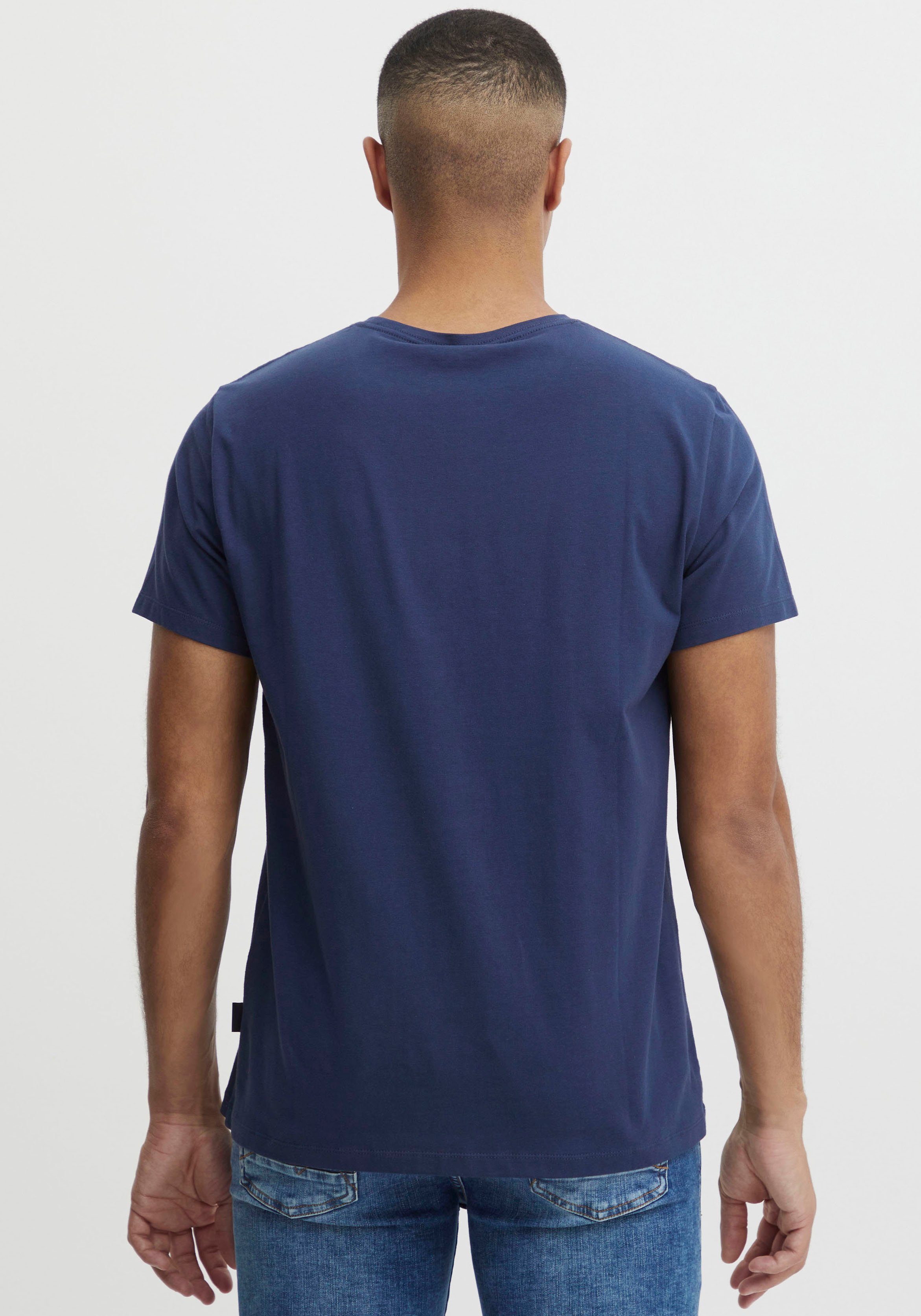 BHDinton crew T-shirt Blend BL 2-in-1-Langarmshirt Blue