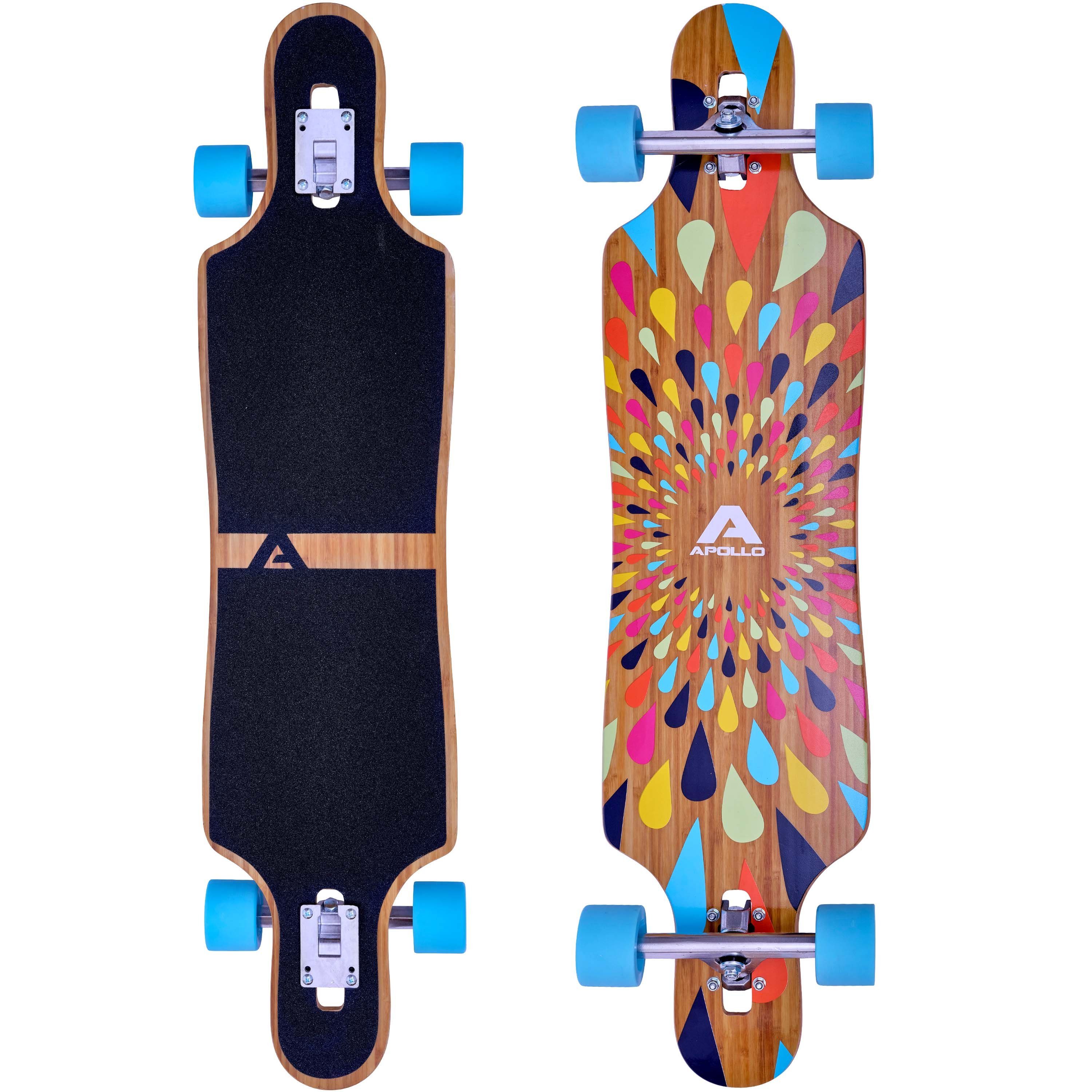 Apollo Longboard Twin Tip DT Fiberglas Longboards, Extrem leicht und stabil